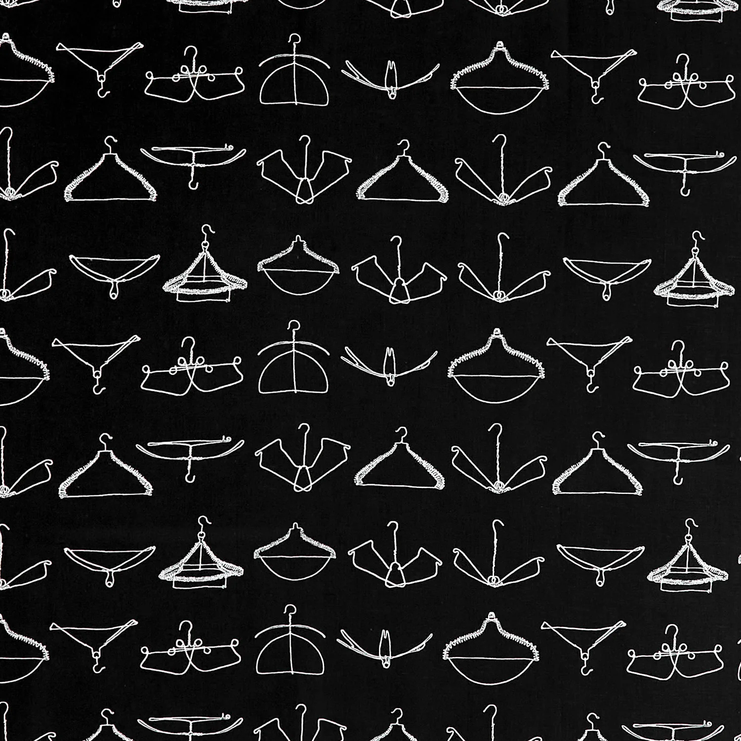 Press On - Wire Hangers Black Yardage