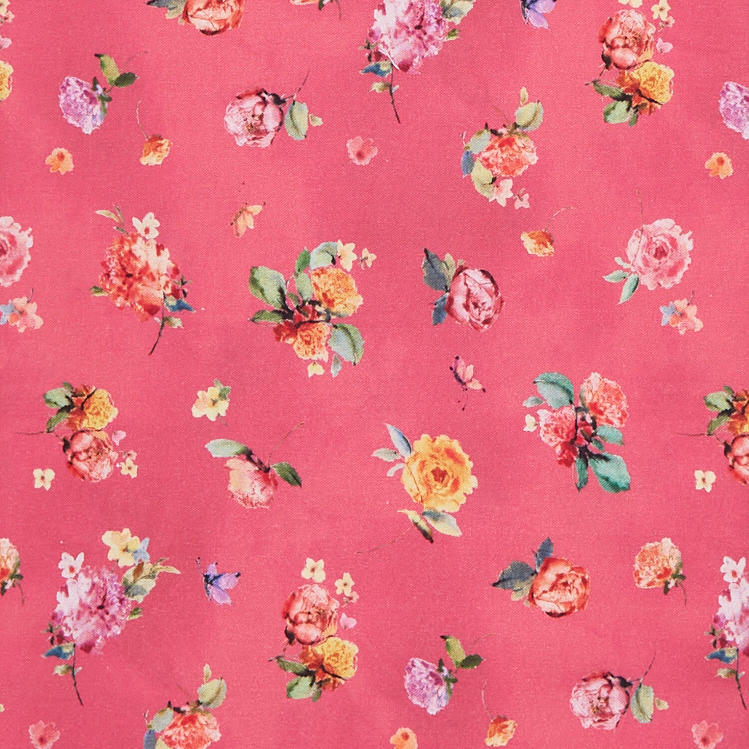 Primrose Garden - Primrose Medley Raspberry 2 Yard Cut - Image 2