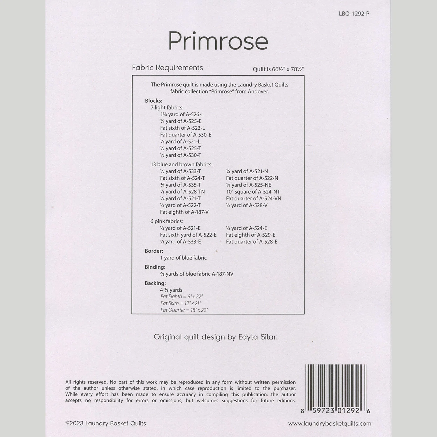 Primrose Quilt Pattern - Image 2