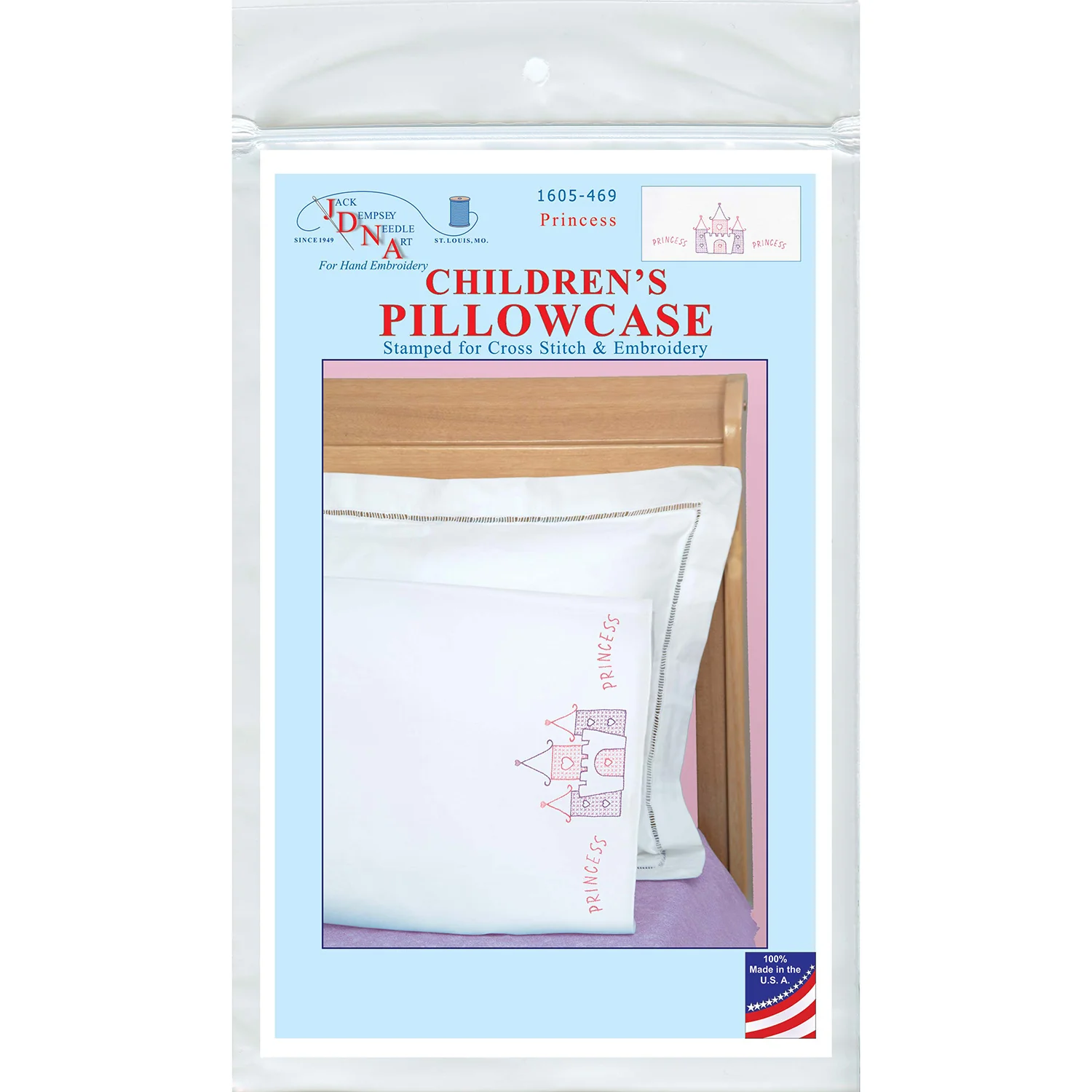 Princess Embroidery Child Pillowcase - Image 3