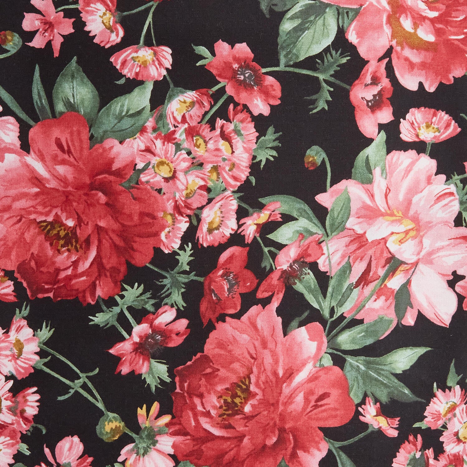 Prose Favorites - Focal Floral Black 2 Yard Cut - Image 2