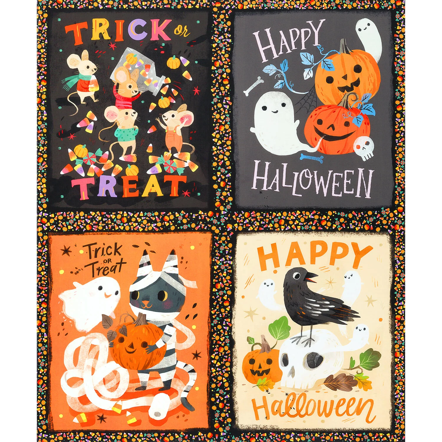 Pumpkin Pals - Halloween Pumpkin Panel