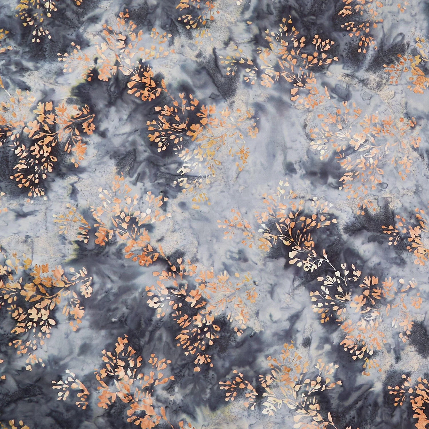 Quentin Batiks - Herbs Charcoal Yardage