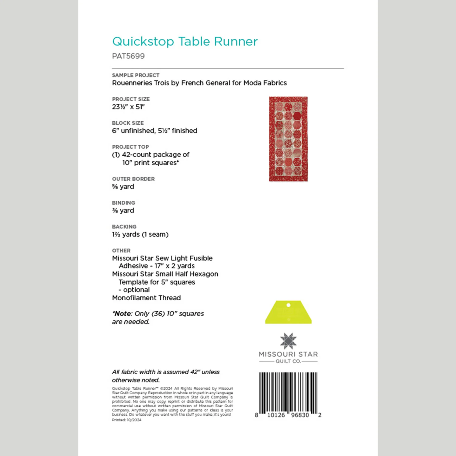 Quickstop Quilt Pattern by Missouri Star - Image 2