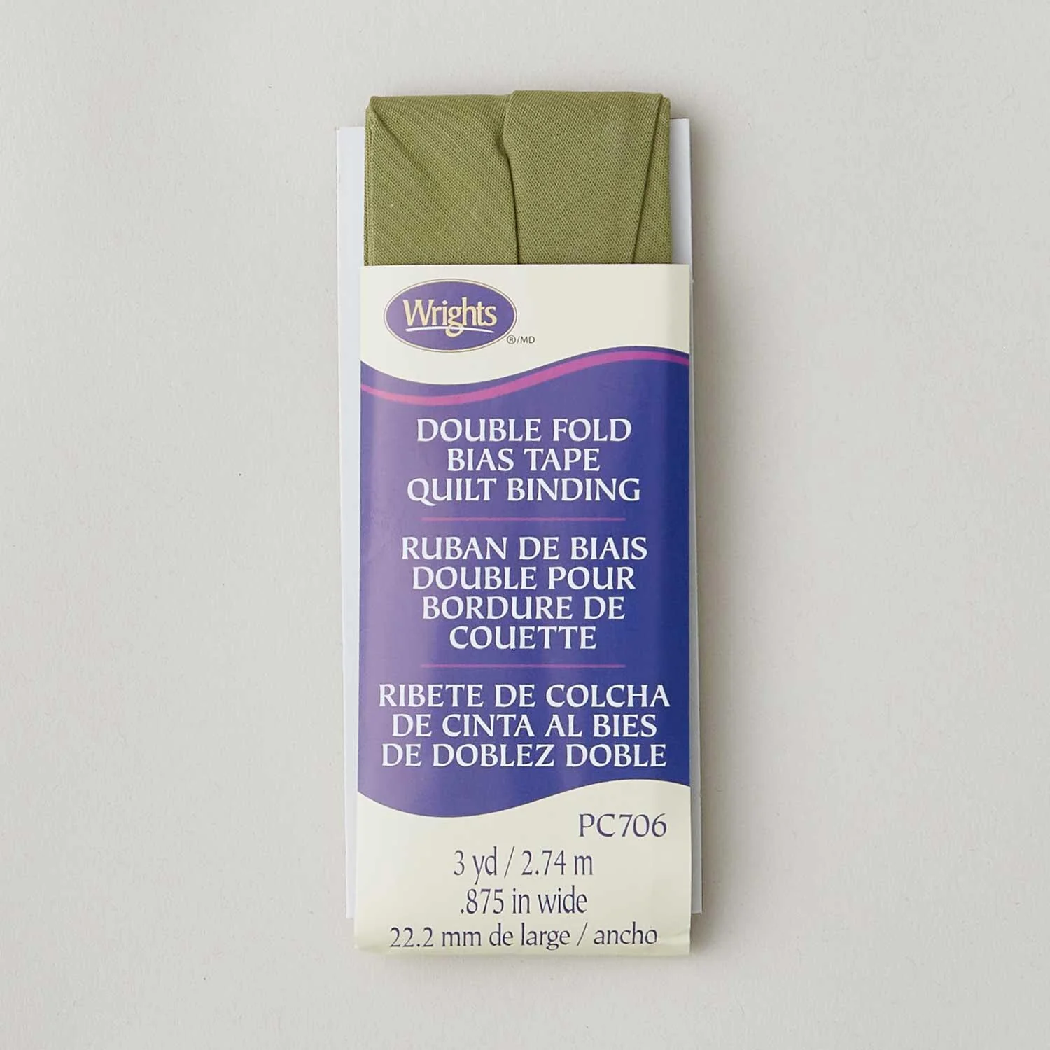 Wrights Quilt Binding Double Fold Bias Tape - Leaf - Image 2