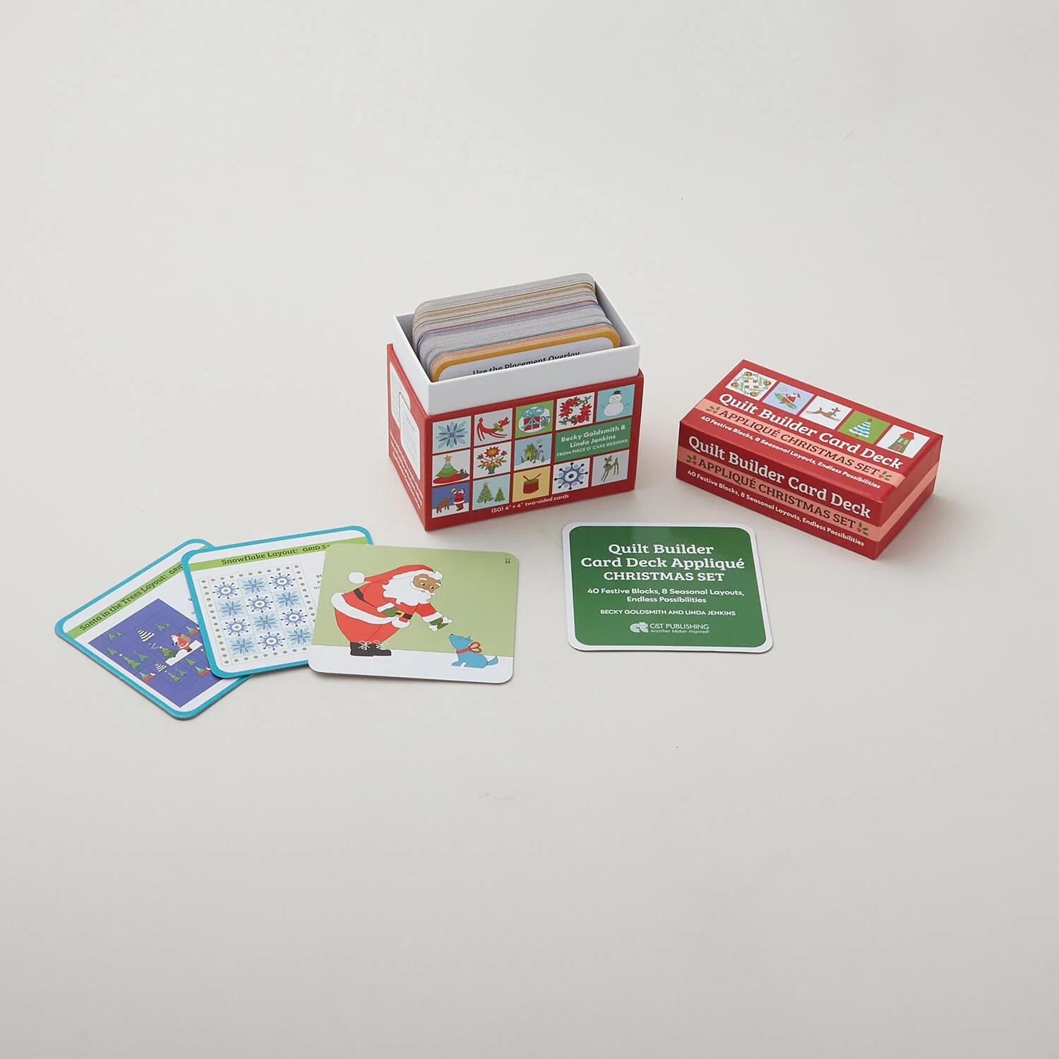 Quilt Builder Card Deck Appliqué Christmas Set - Image 2