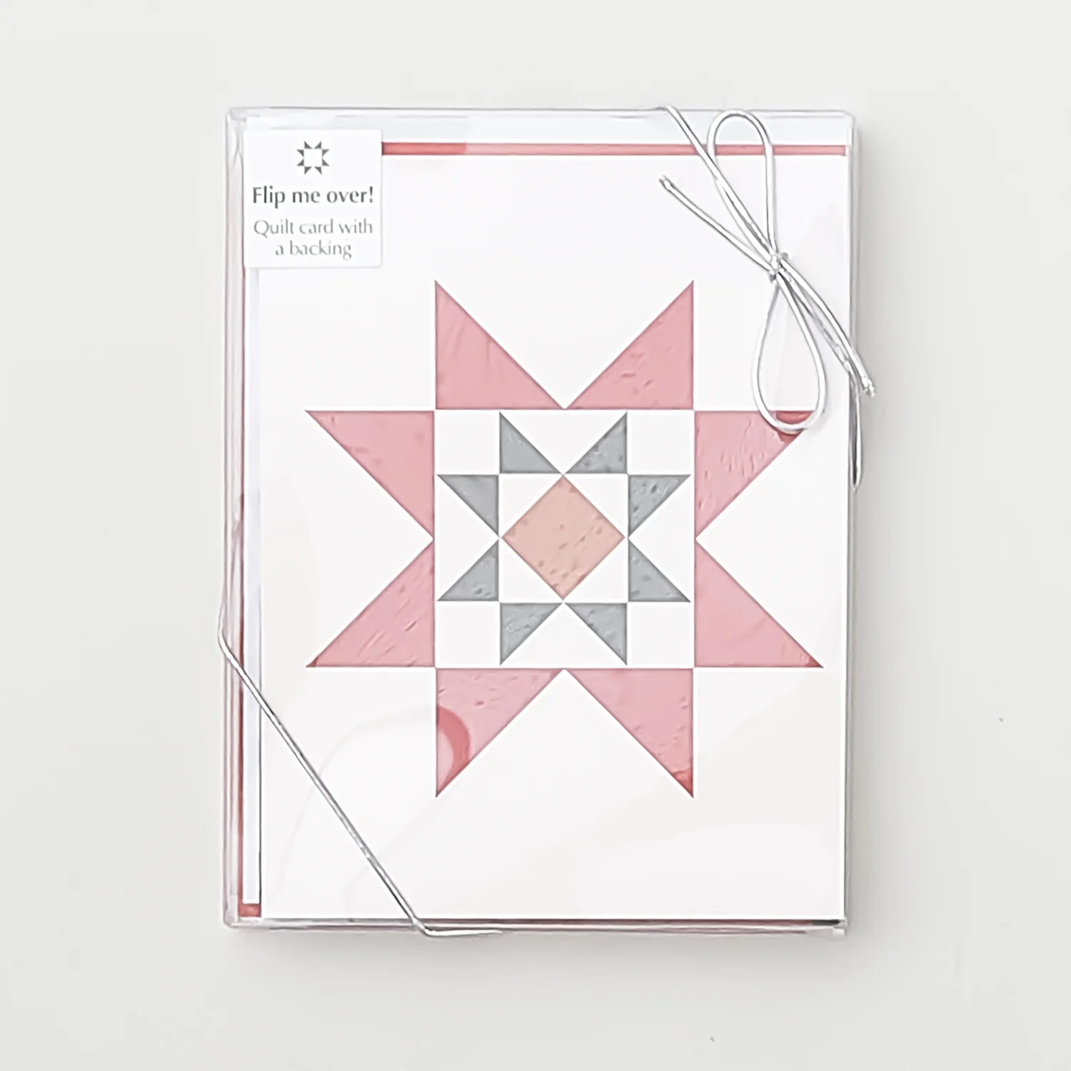 Quilt Star Pink Floral Assorted Notecards Boxed Set of 6 - Image 2