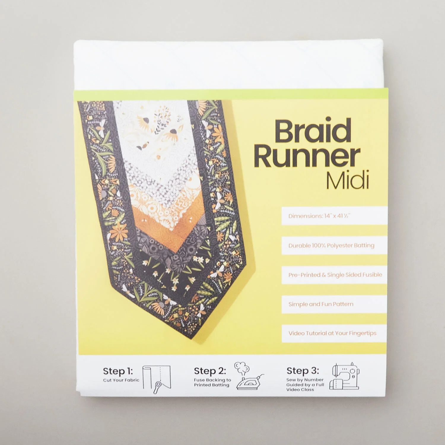 Quilt-As-You-Go Braid Runner Midi Batting Kit - Image 2