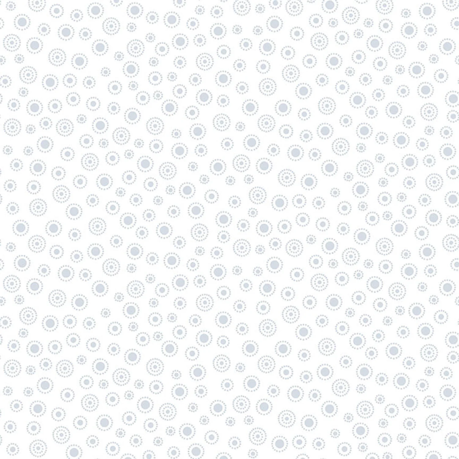 Quilter's Flour Favorites - Dots In Circles White on White 3 Yard Cut - Image 2