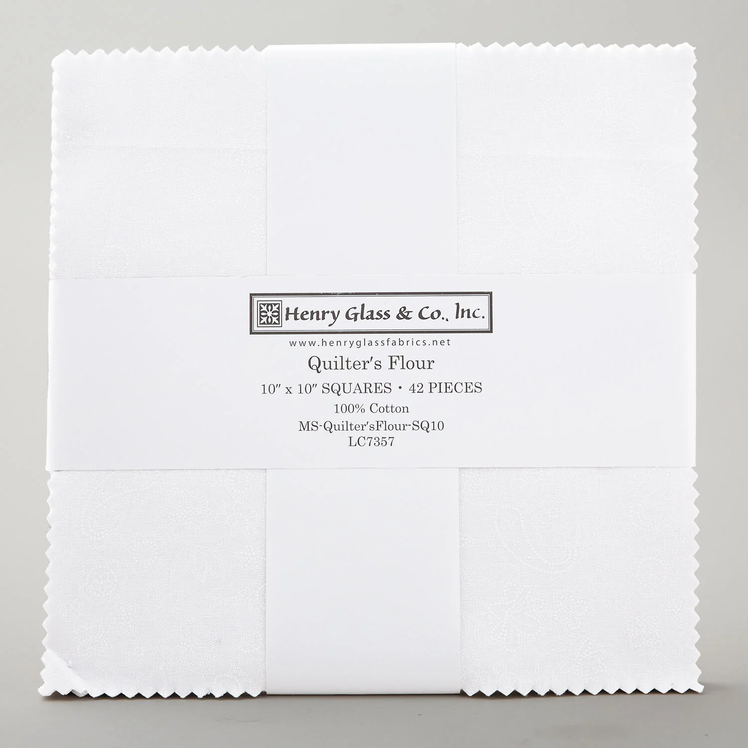 Quilter's Flour Favorites White On White 10" Squares - Image 2