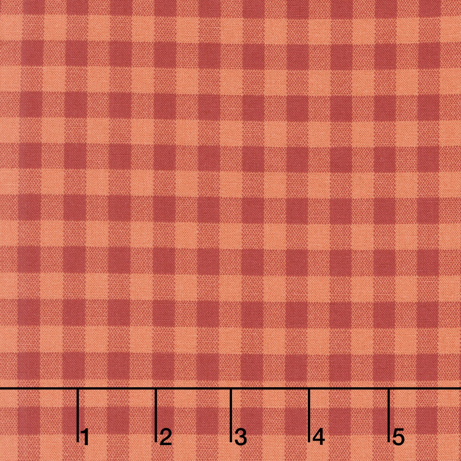 Quiltessential - Gingham Blood Orange Yardage