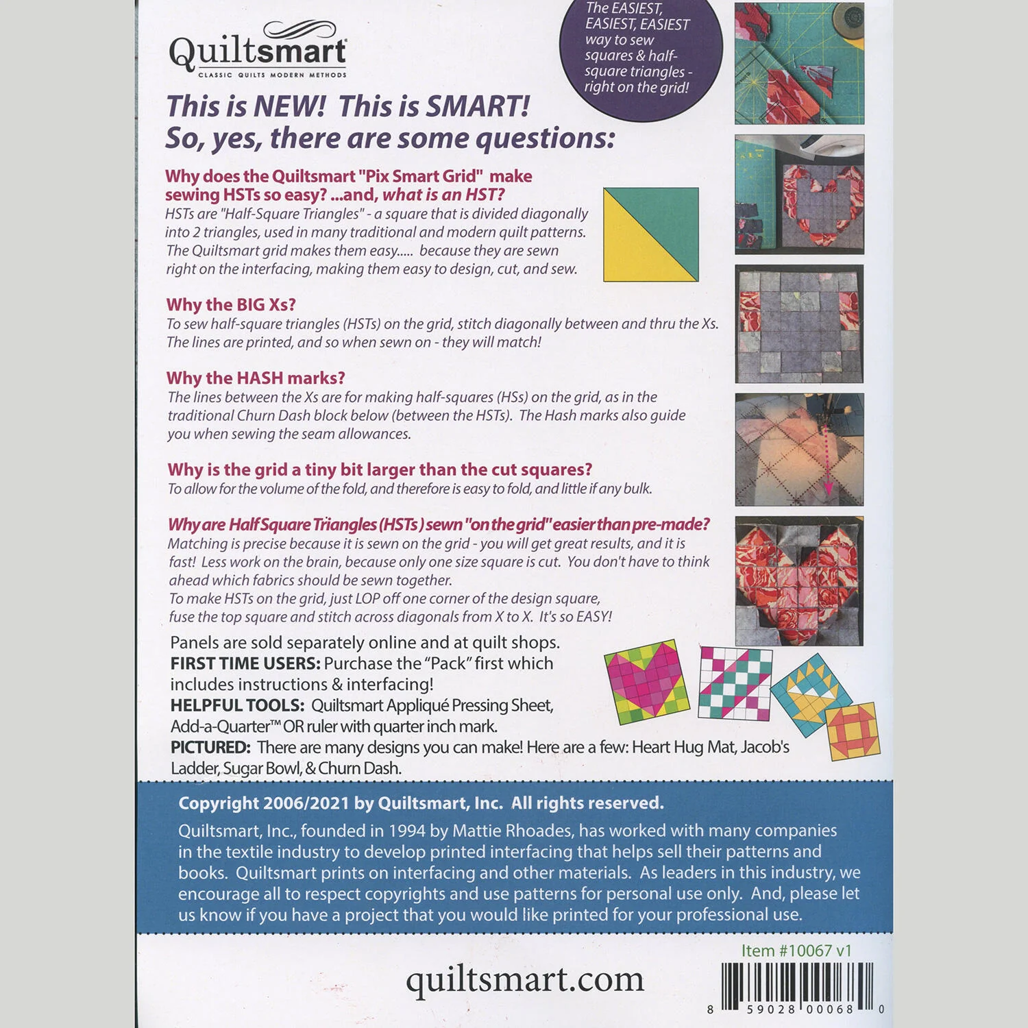 Quiltsmart Pix Smart Grid Interfacing - 1.25" - Image 3