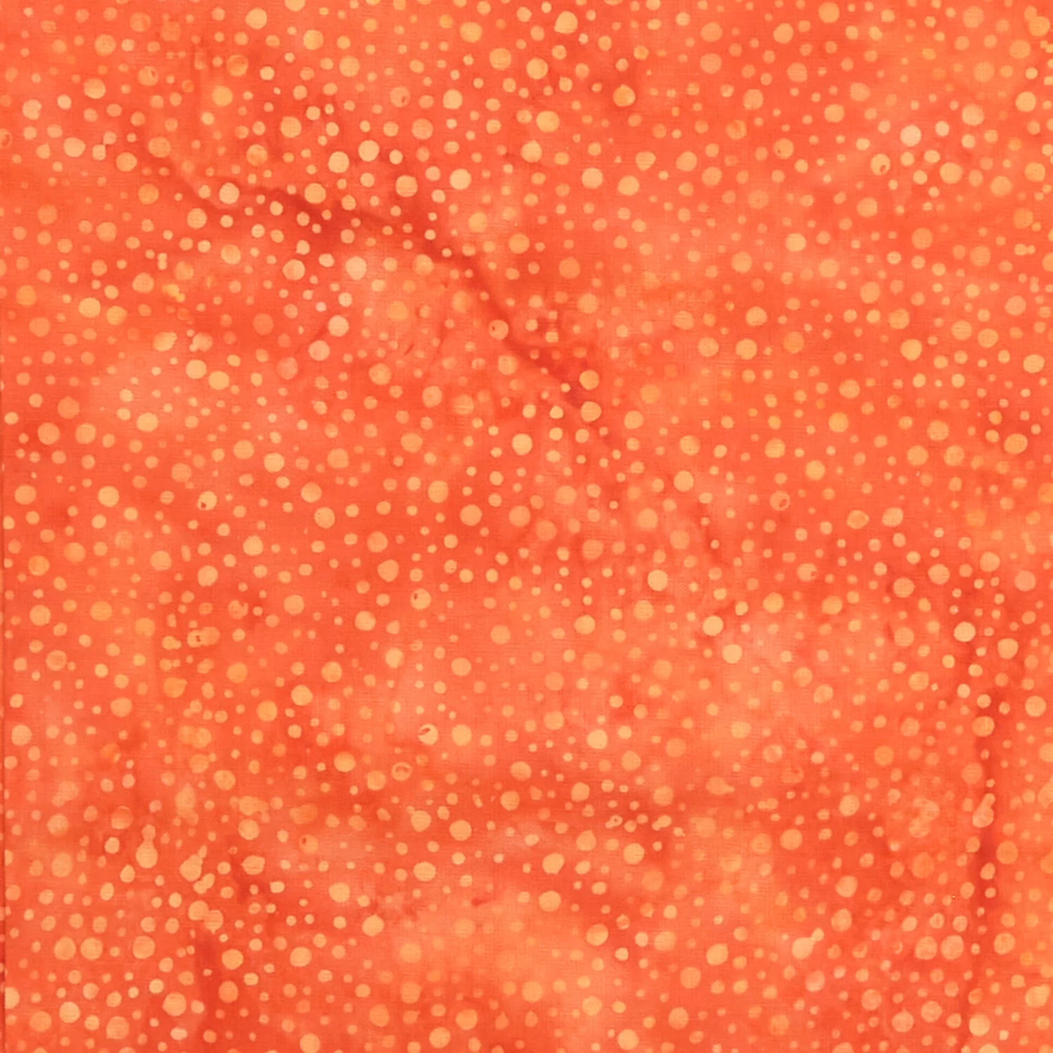 Rainbow Batiks Favorites - Dots Orange Copper 2 Yard Cut - Image 2