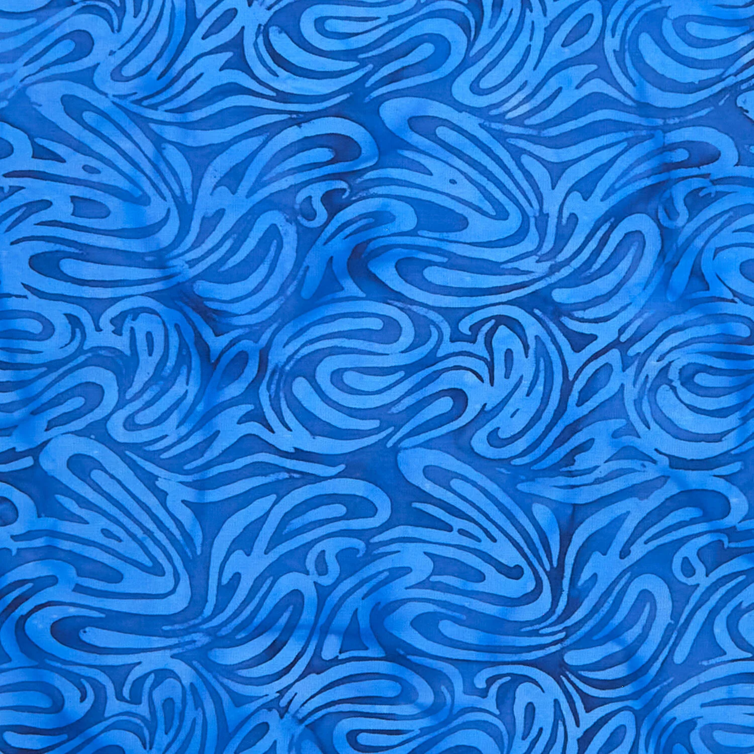 Rainbow Batiks Favorites - Far Out Swirl Blue Marine 2 Yard Cut - Image 2