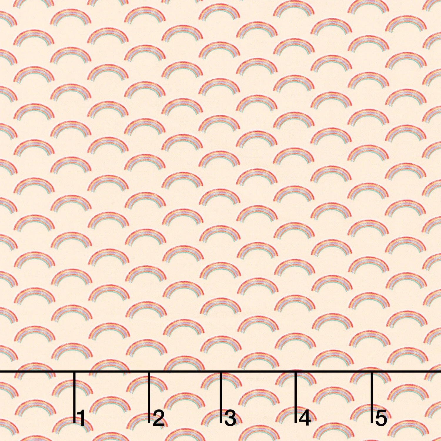 Rainbow Dino - Rainbows Peach Yardage