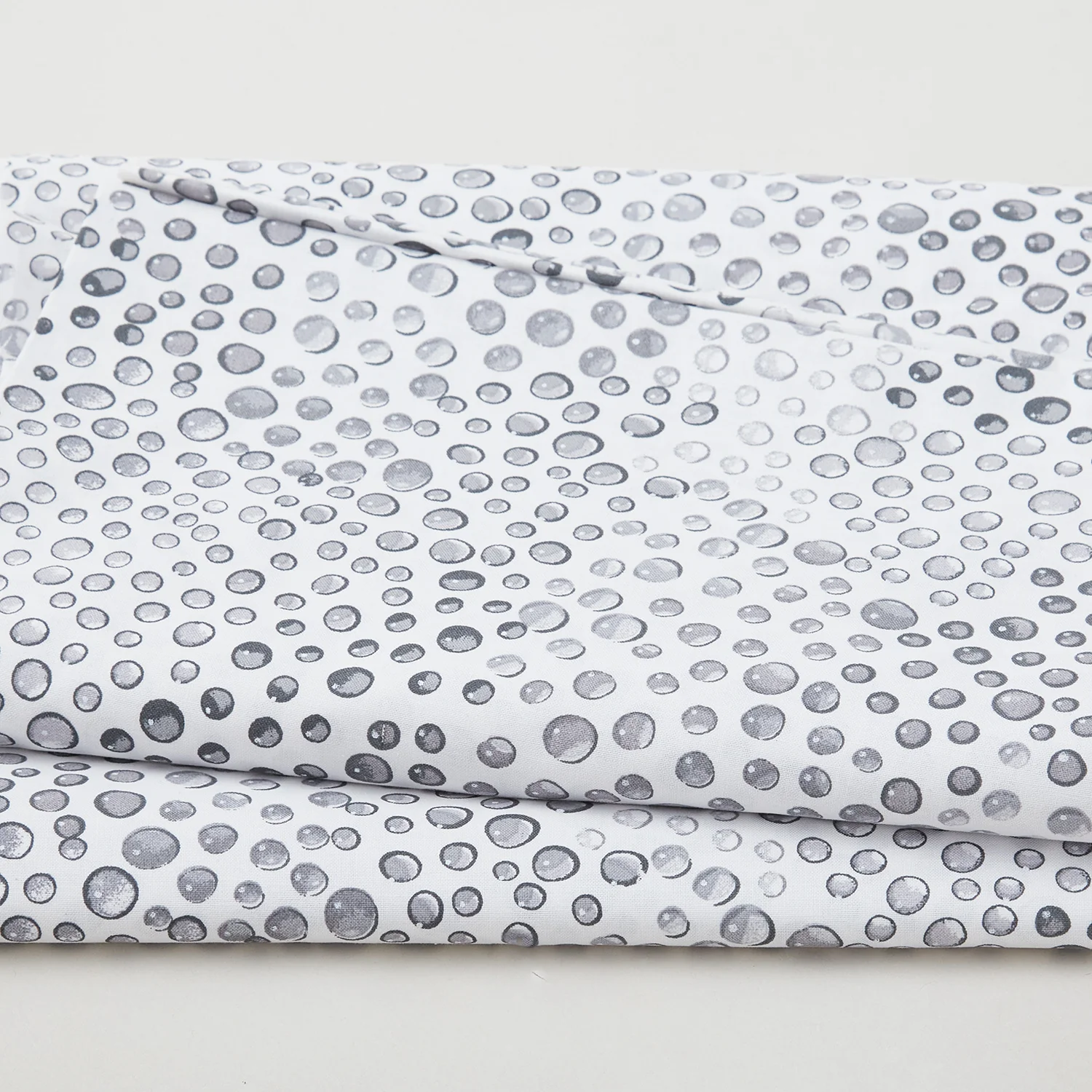 Rainbow Droplets - Light Grey 108" Wide 3 Yard Cut