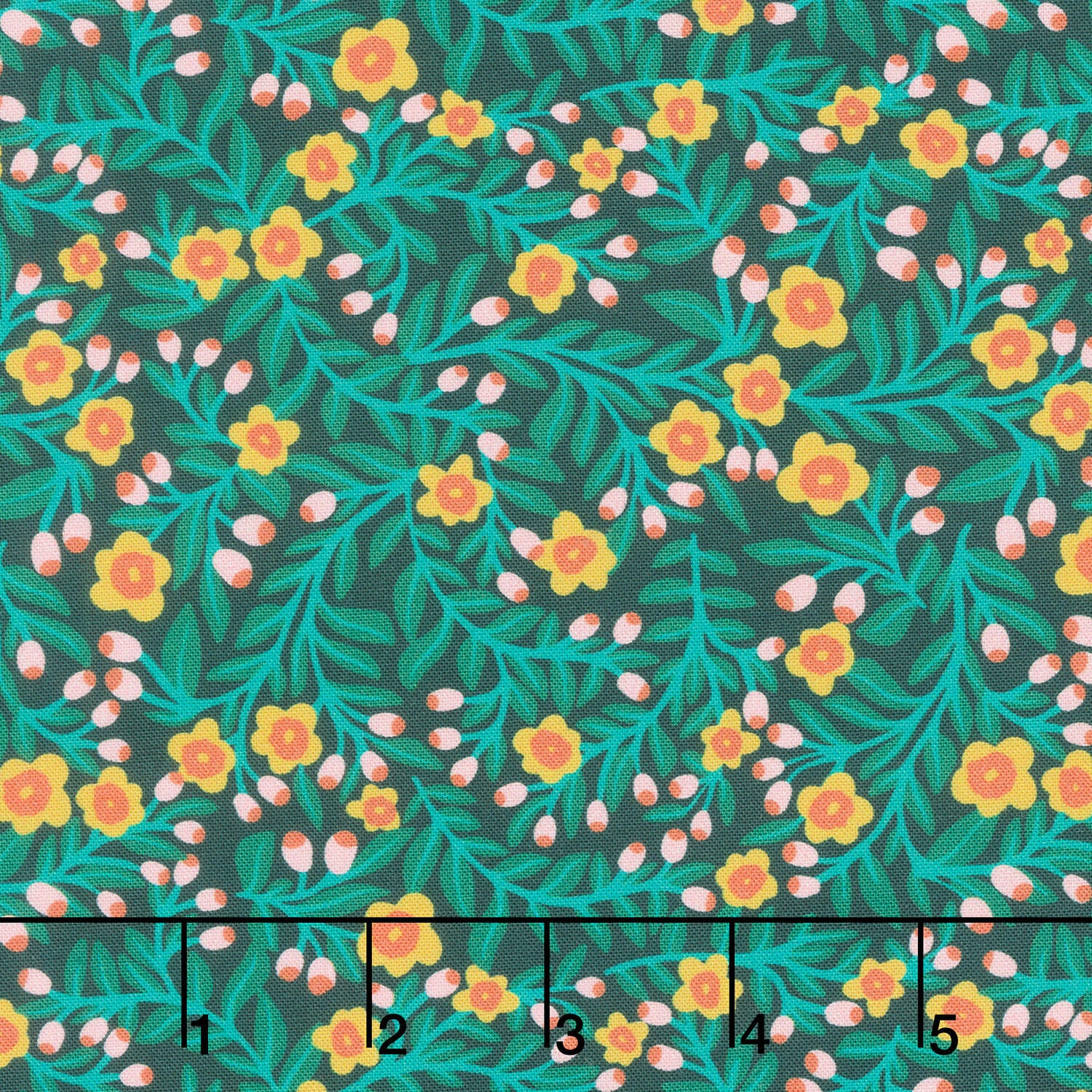 Rainbow Vale - Blooming Vines Forest Yardage