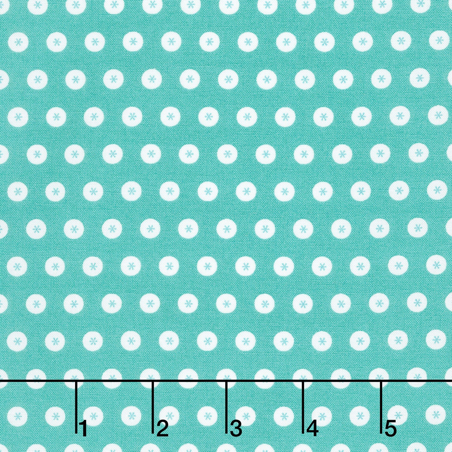 Raspberry Summer - Dots Teal Yardage