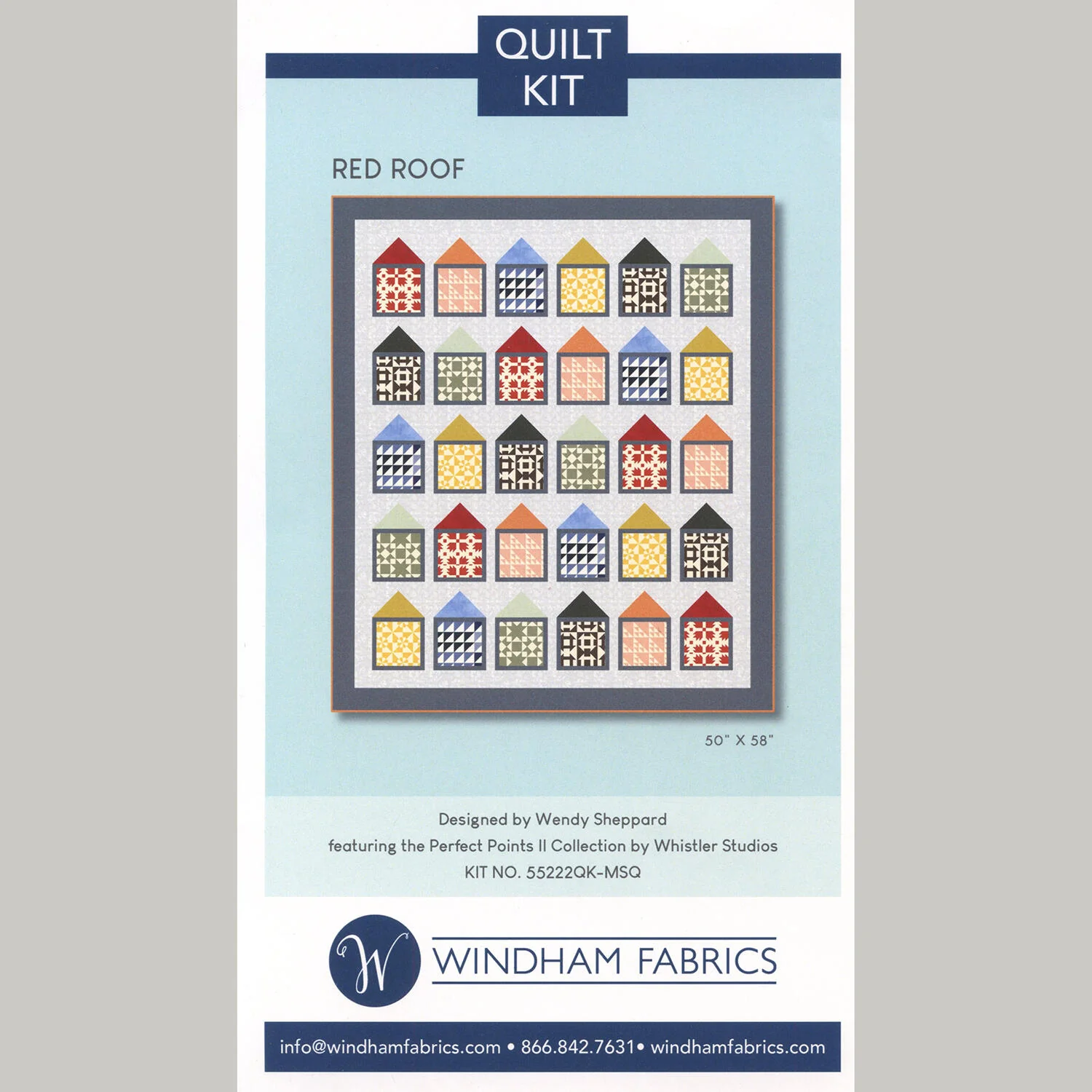 Red Roof Quilt Kit - Image 3