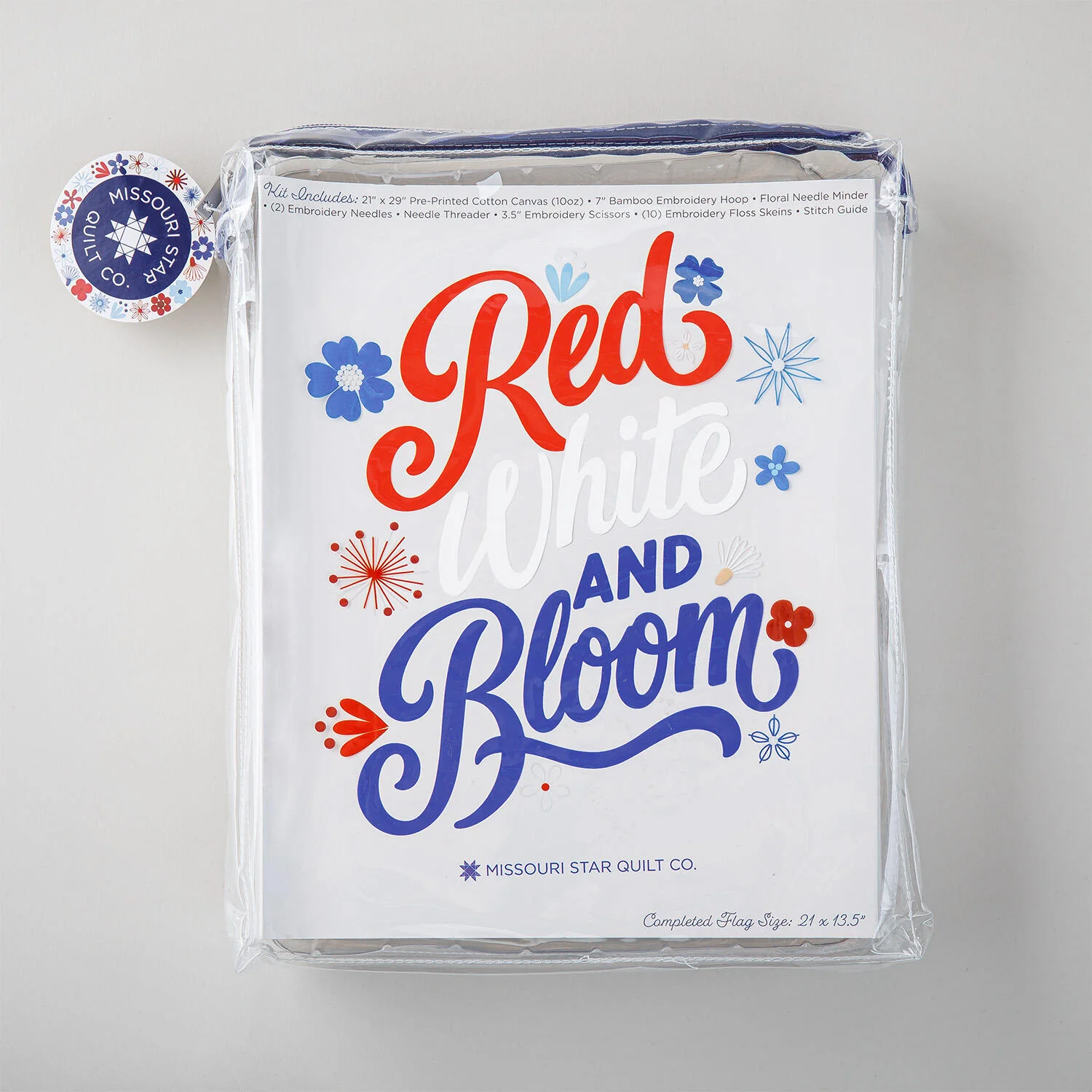 Red, White & Bloom Embroidery Kit - Image 11