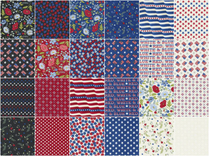 Red, White & Bloom Fat Quarter Bundle - Image 3