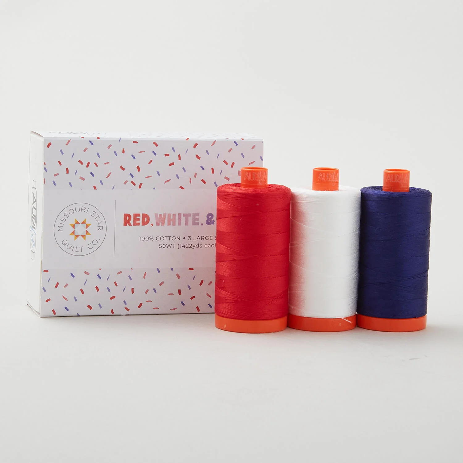 Red, White & Blue Trio by Aurifil - Image 2