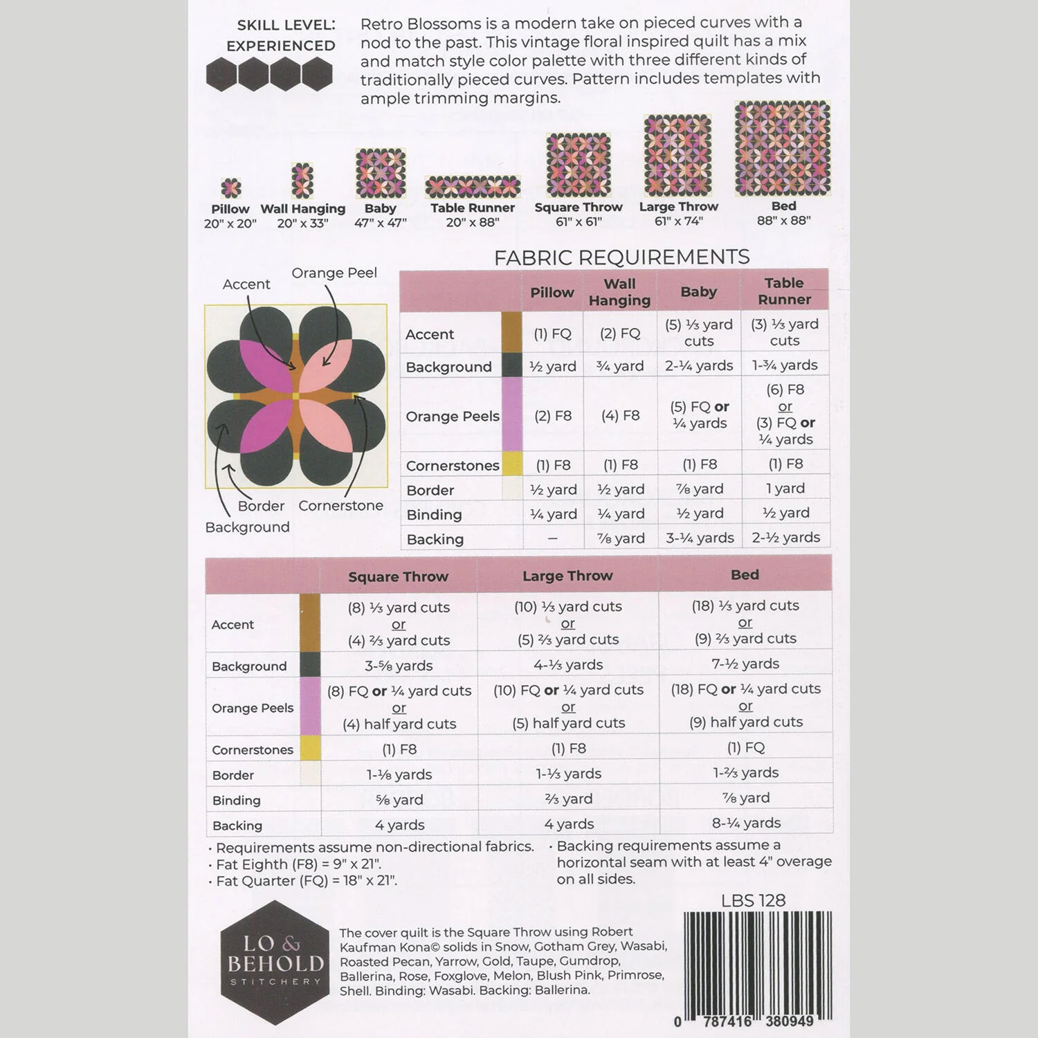Retro Blossoms Quilt Pattern - Image 2