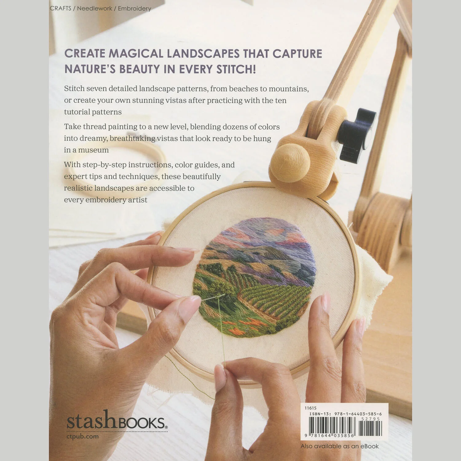 Richly Stitched Landscape Embroidery Book - Image 2
