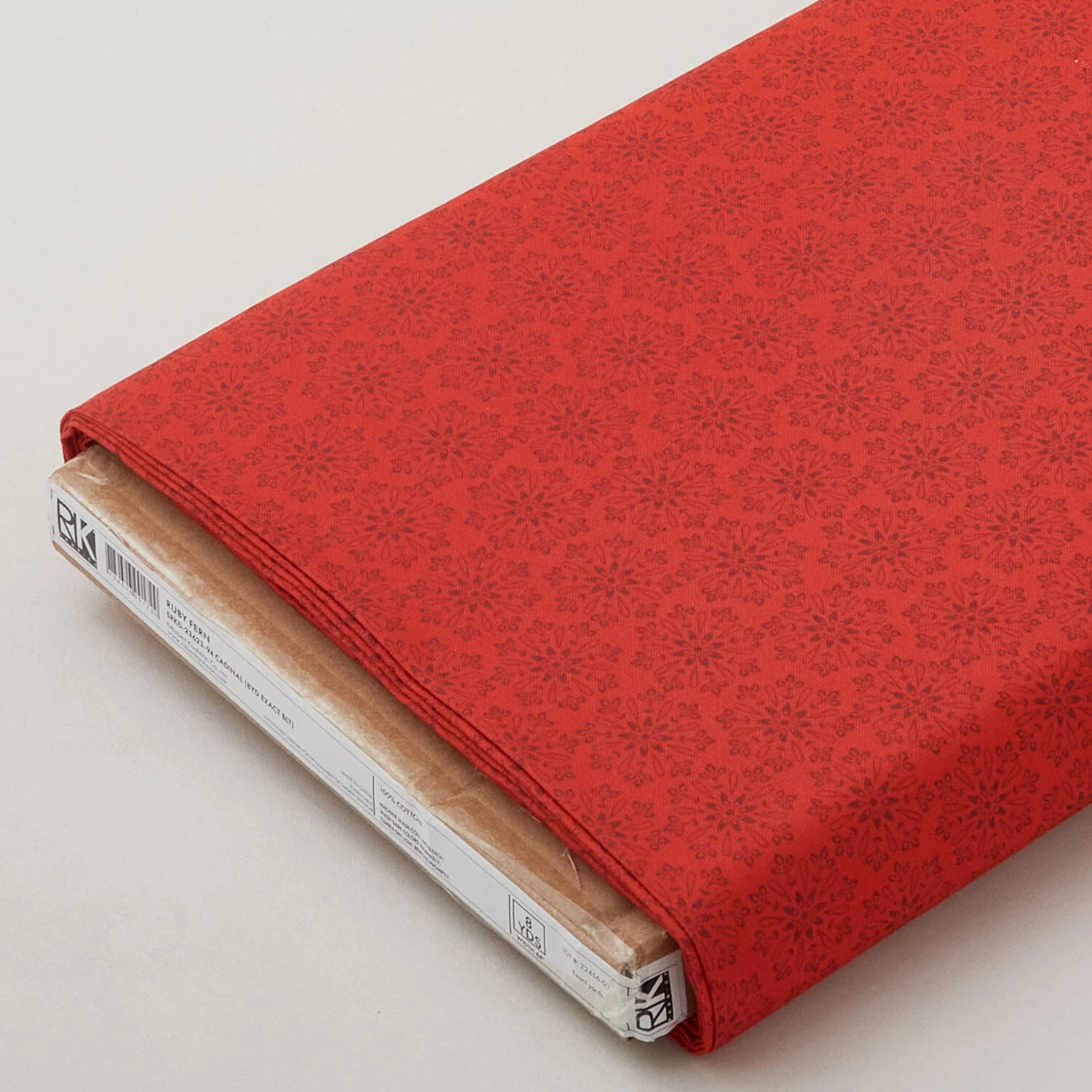 Ruby Fern - Cardinal Snowflakes 8 Yard Bolt