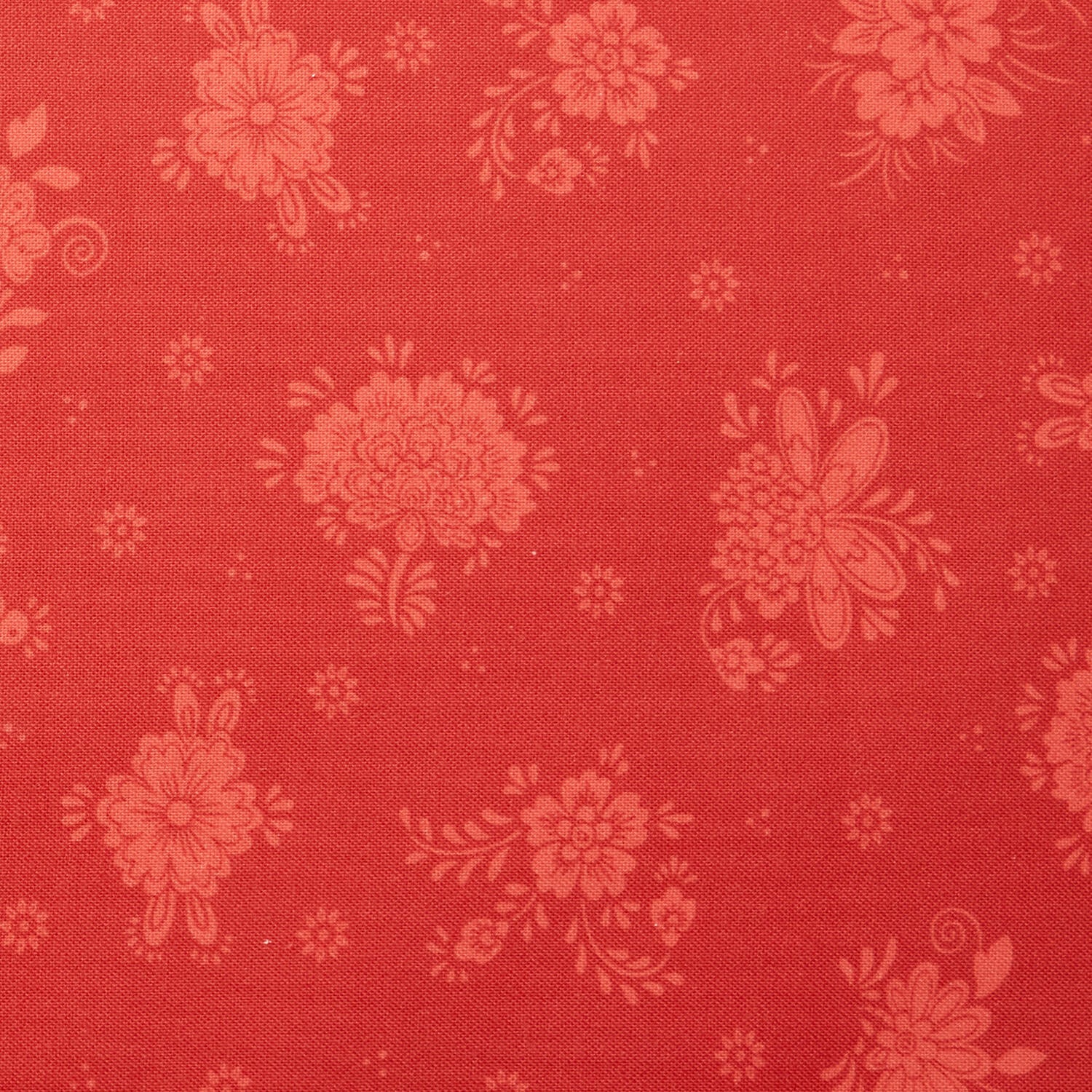 Ruby Fern Favorites - Scarlet Floral 2 Yard Cut - Image 2