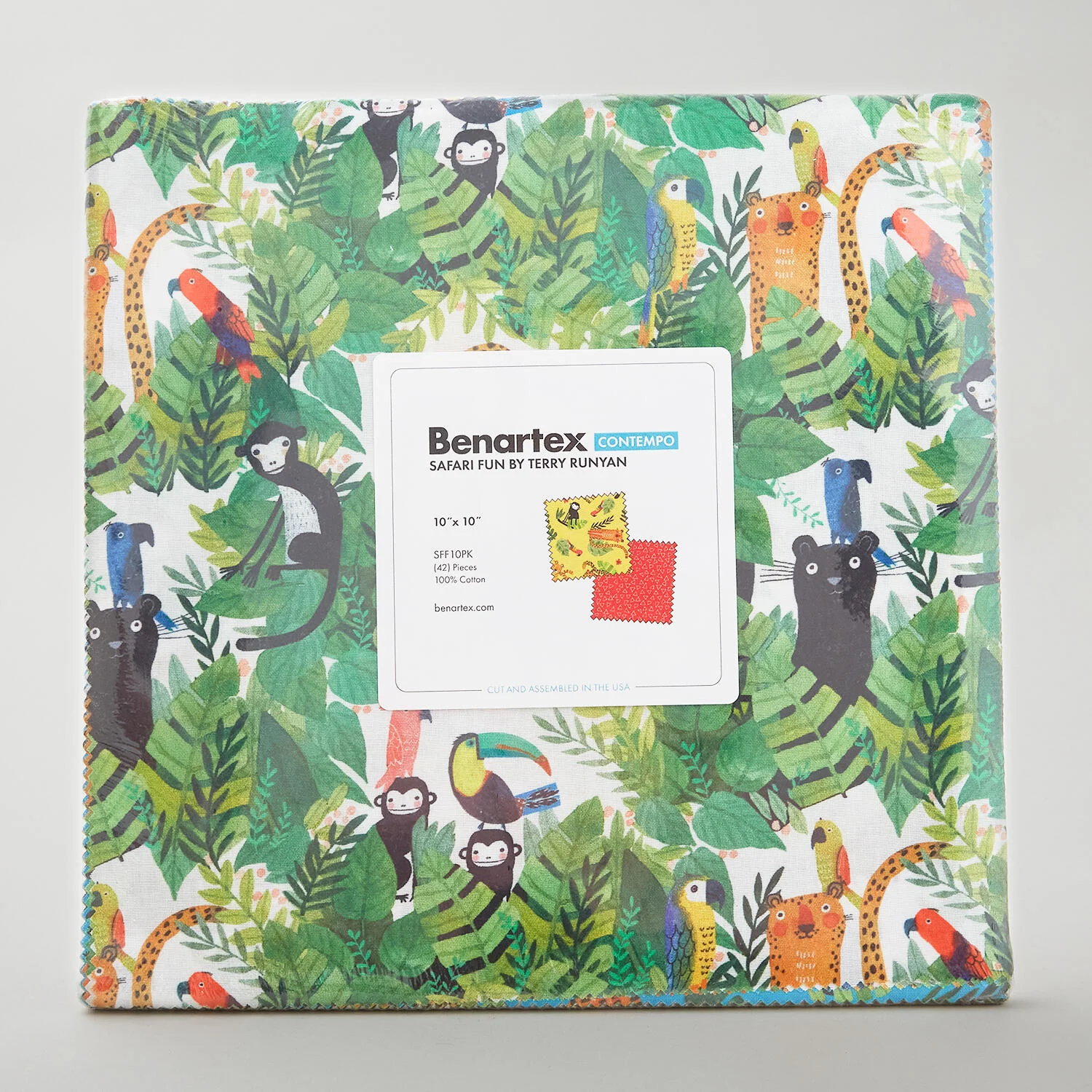 Safari Fun Favorites 10" Squares - Image 2