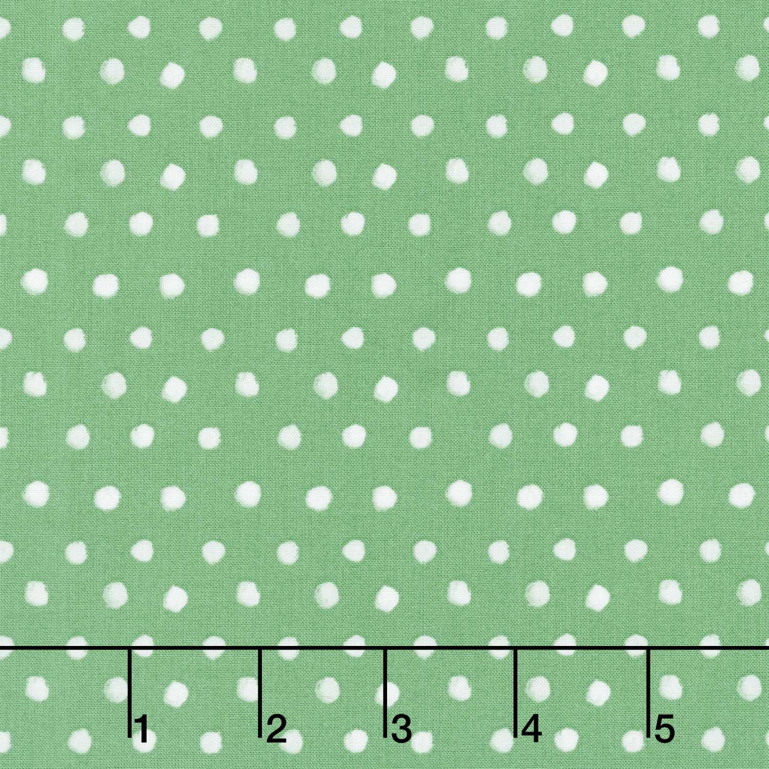 Santa Paws - Dot Green Yardage