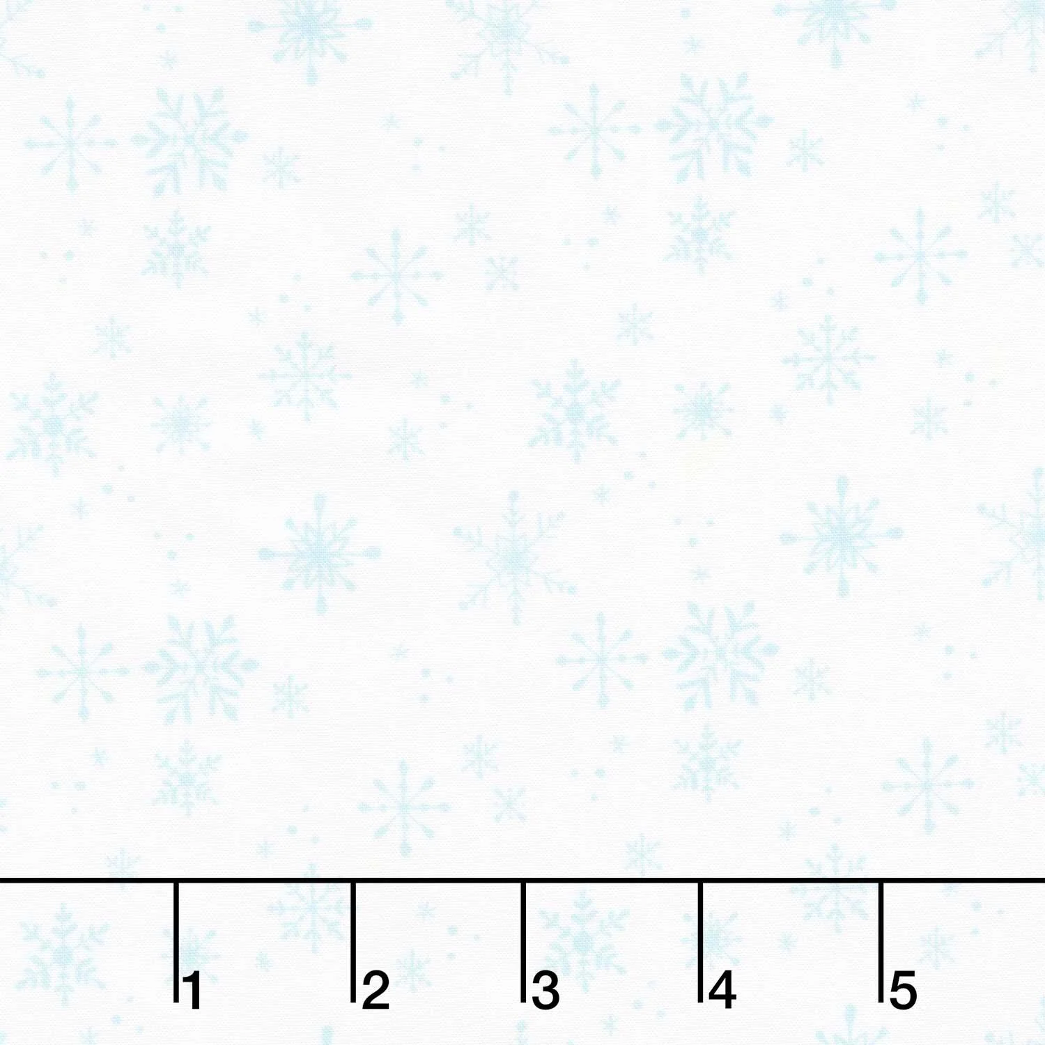 Santa Paws - Snowflakes White Yardage
