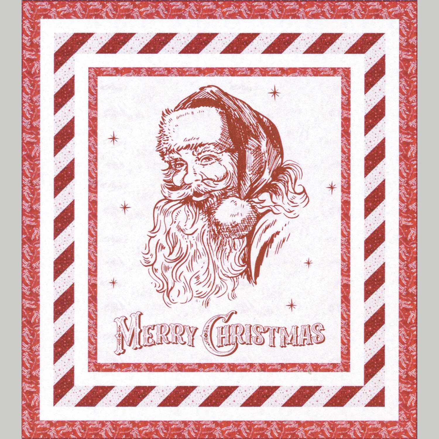 Santa Toile Quilt Kit