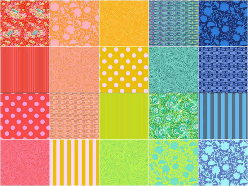 Saturday Stash Tula Pink Shaved Ice 10" Squares - Image 3