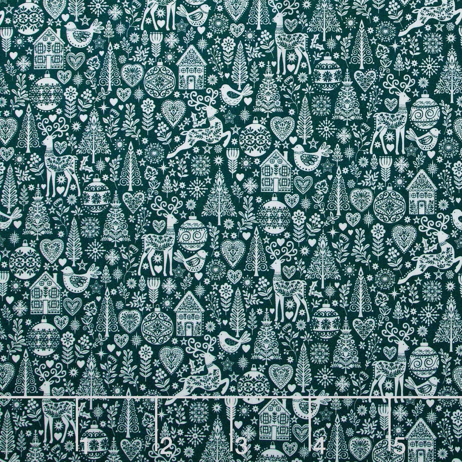 Scandi - Christmas Green Yardage