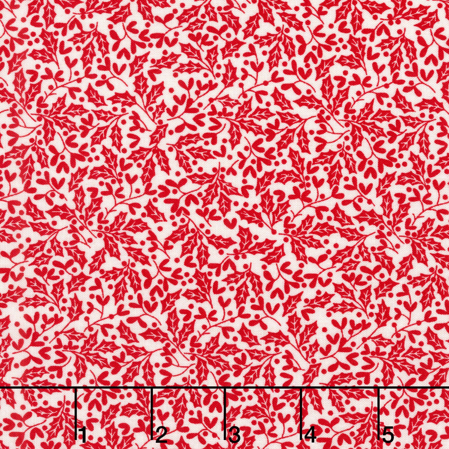 Scandi - Holly Red Yardage