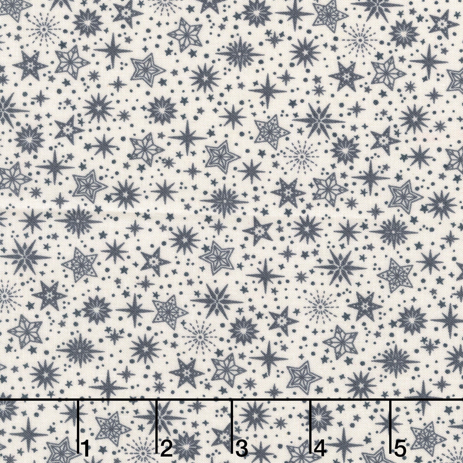 Scandi - Star Grey Yardage