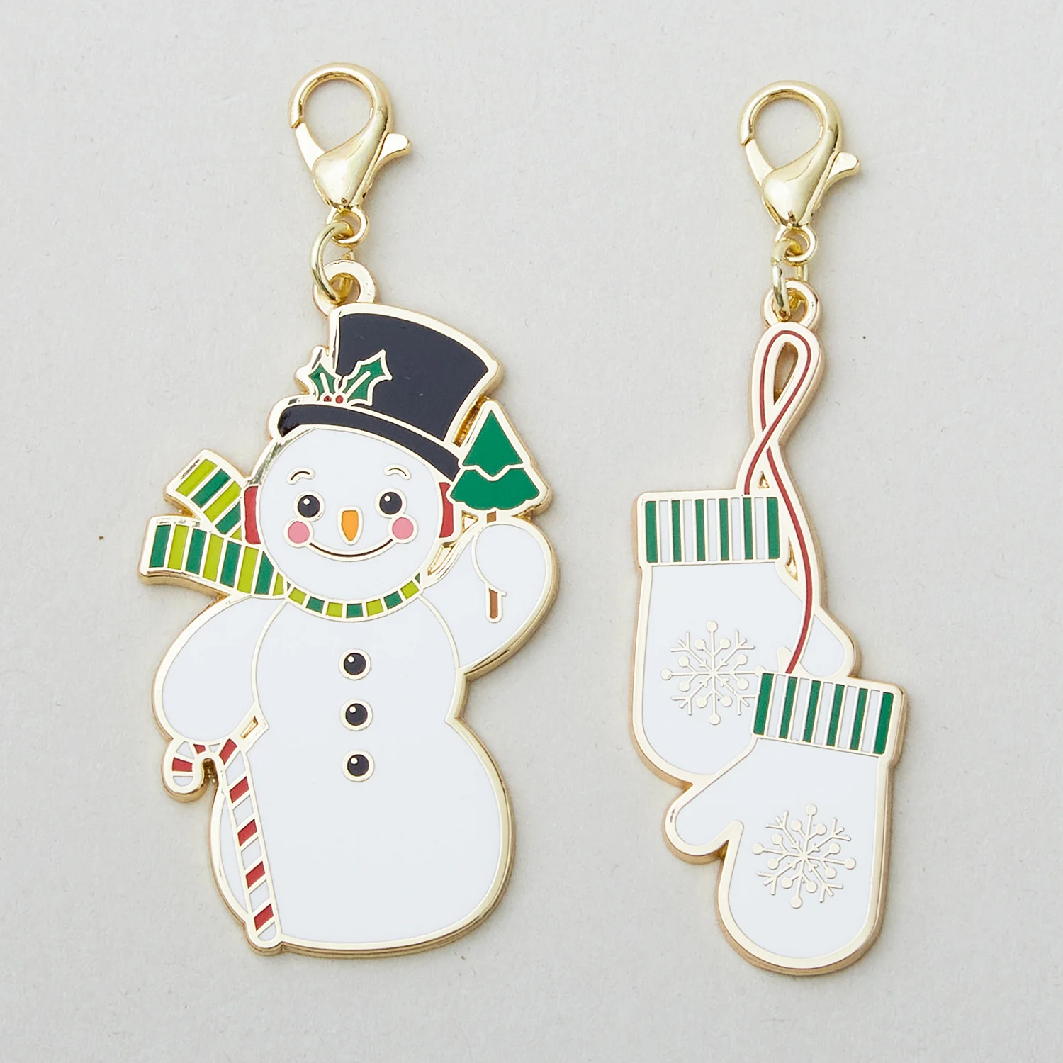 Sew Cute Zipper Pulls - Snowman & Mittens