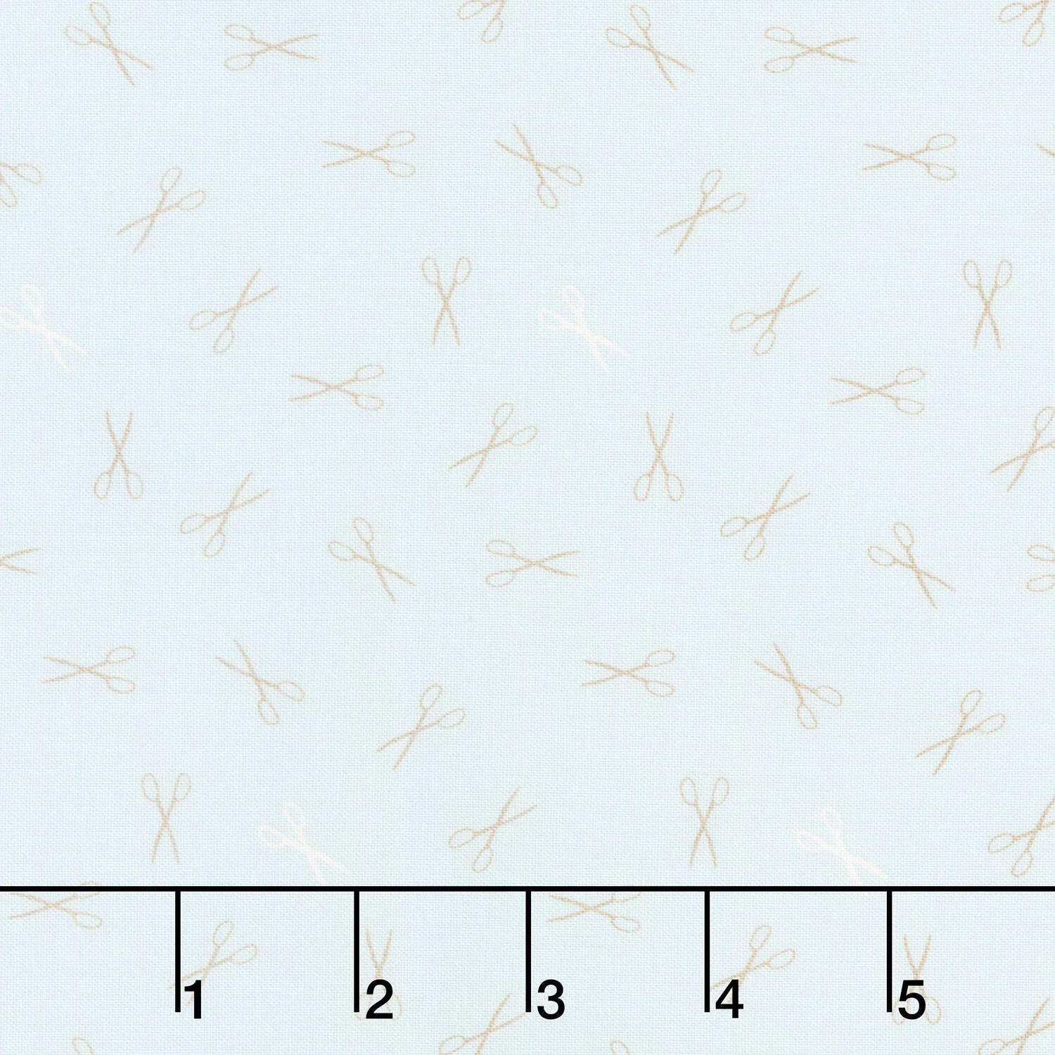 Sewing Bird - Good Scissors Blue Quartz Yardage