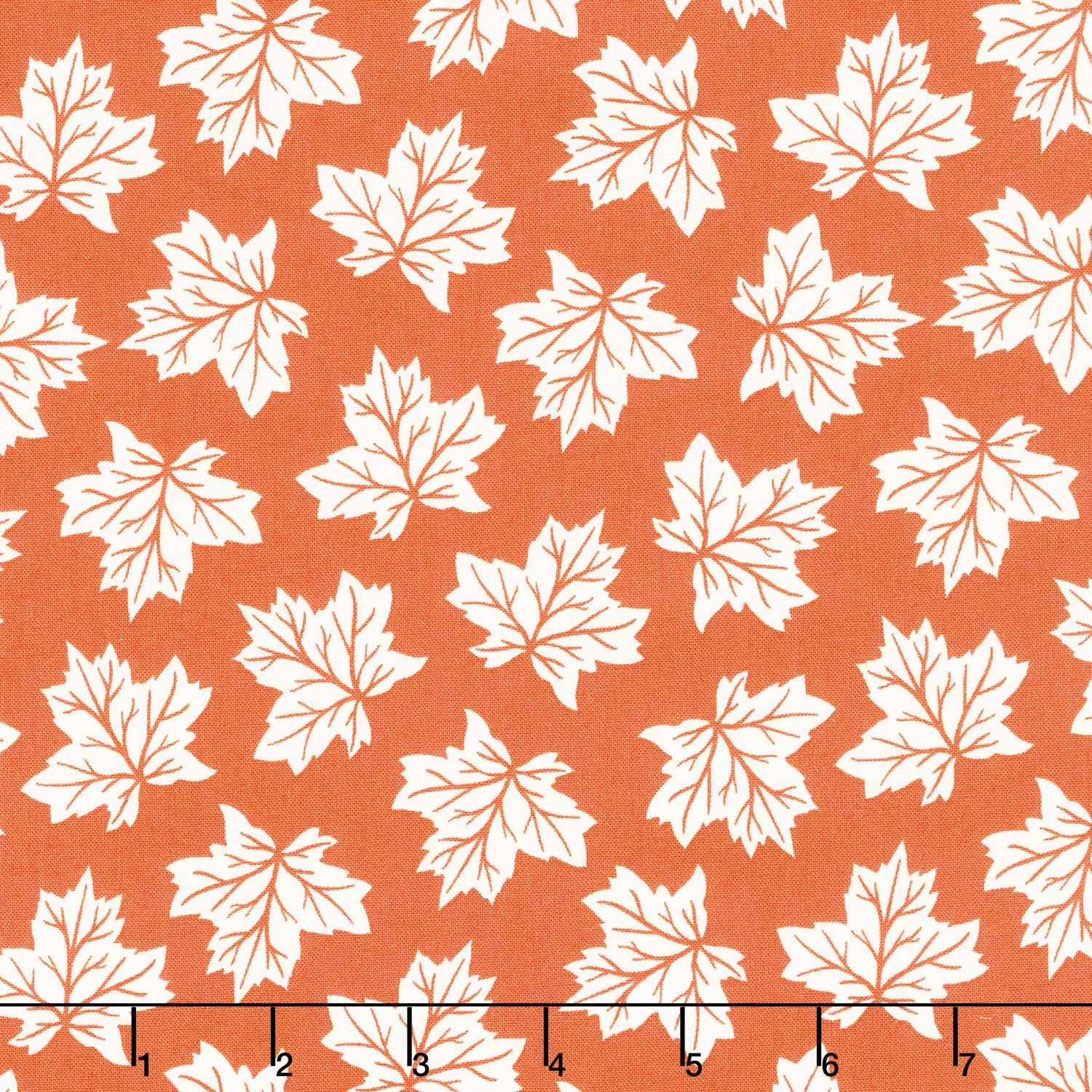 Shades Of Autumn - Leaves Orange Yardage