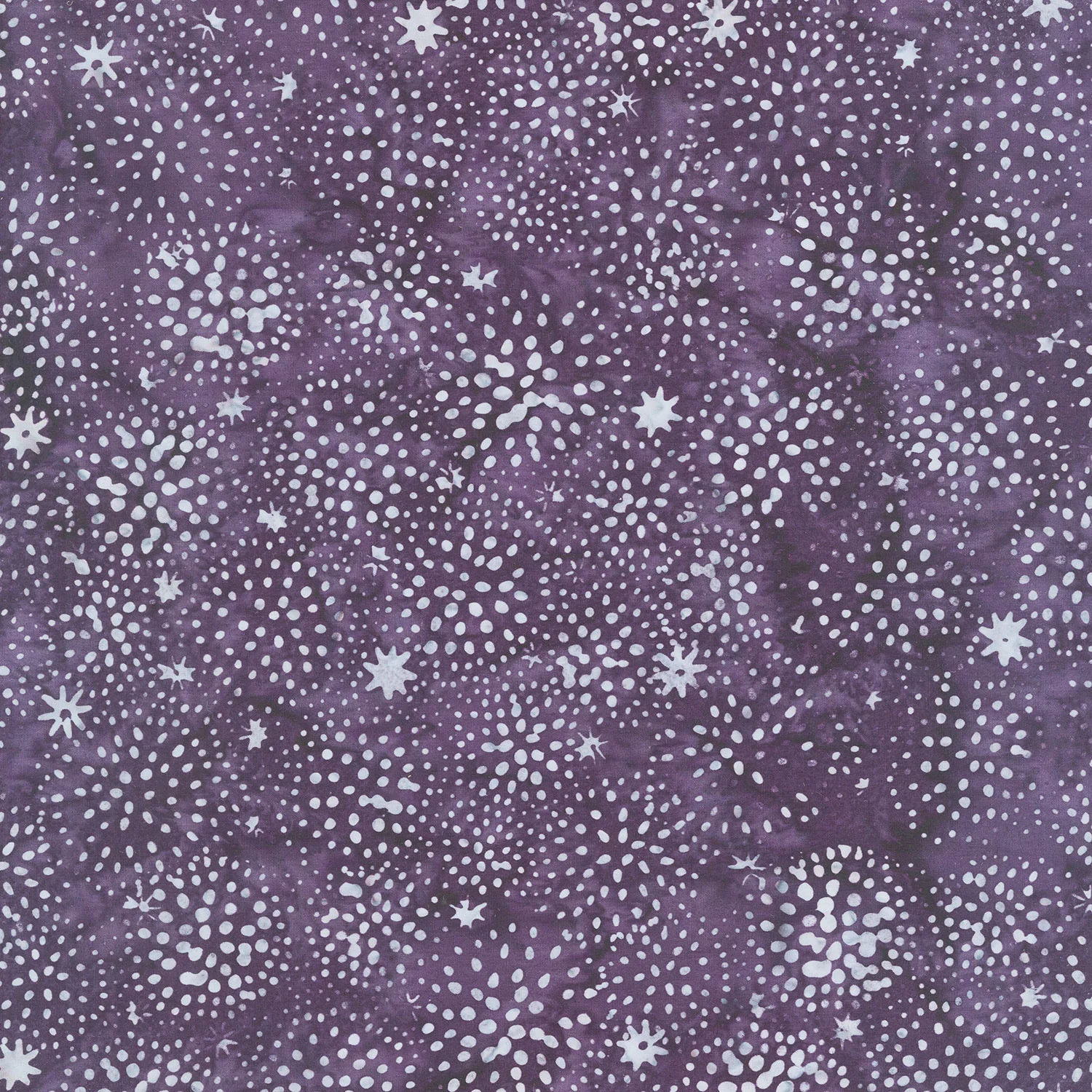 Shadow Blooms Batiks - Dandelion Burst Purple Grape Yardage