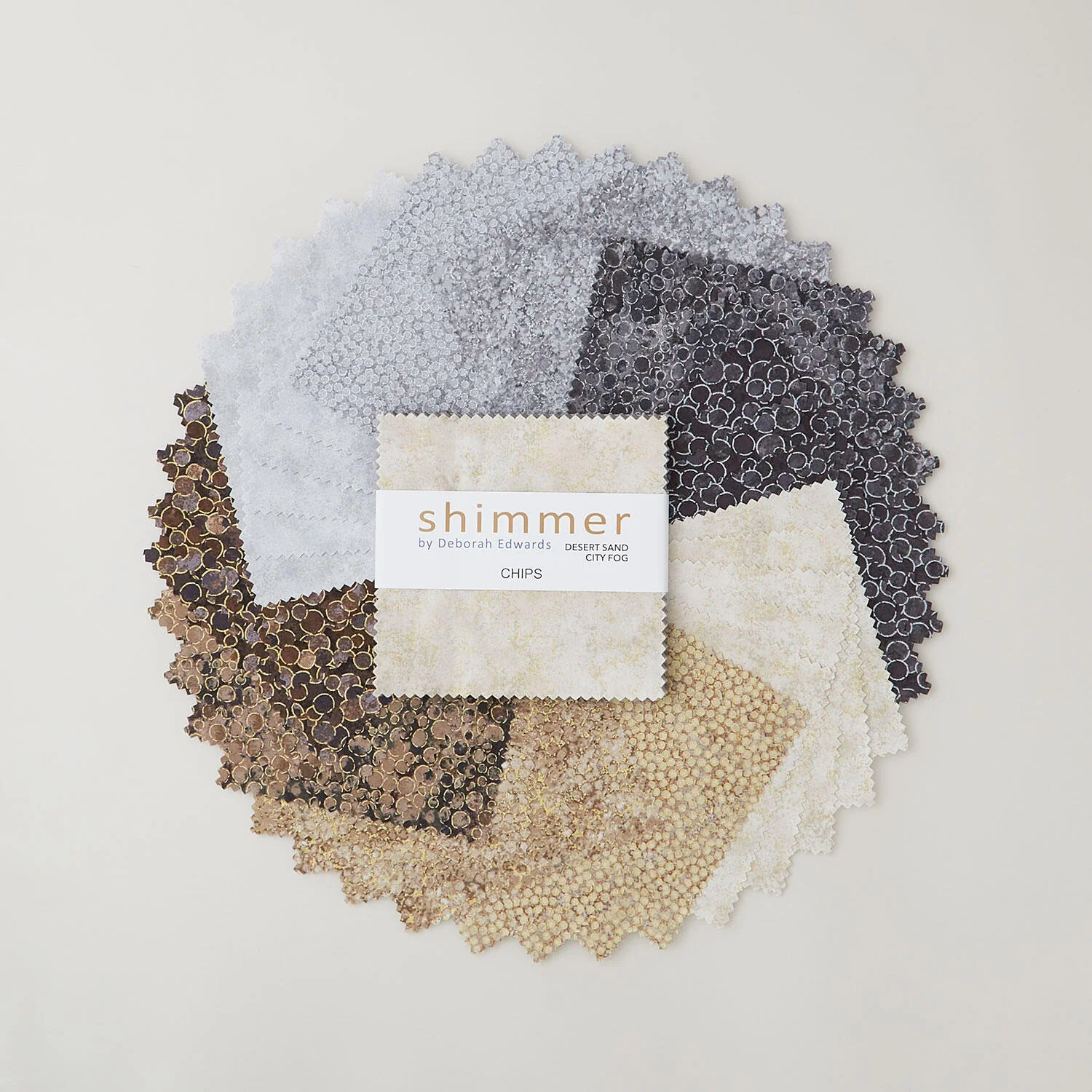 Shimmer - Desert Sand & City Fog Metallic Chips