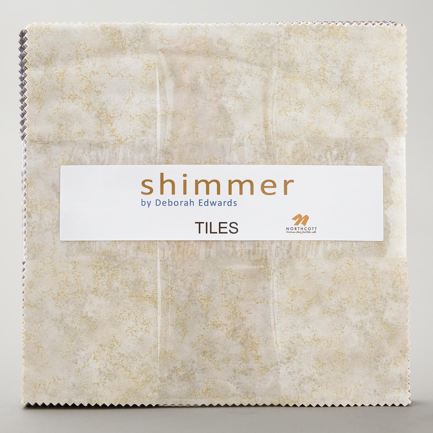 Shimmer - Desert Sand & City Fog Metallic Tiles - Image 2
