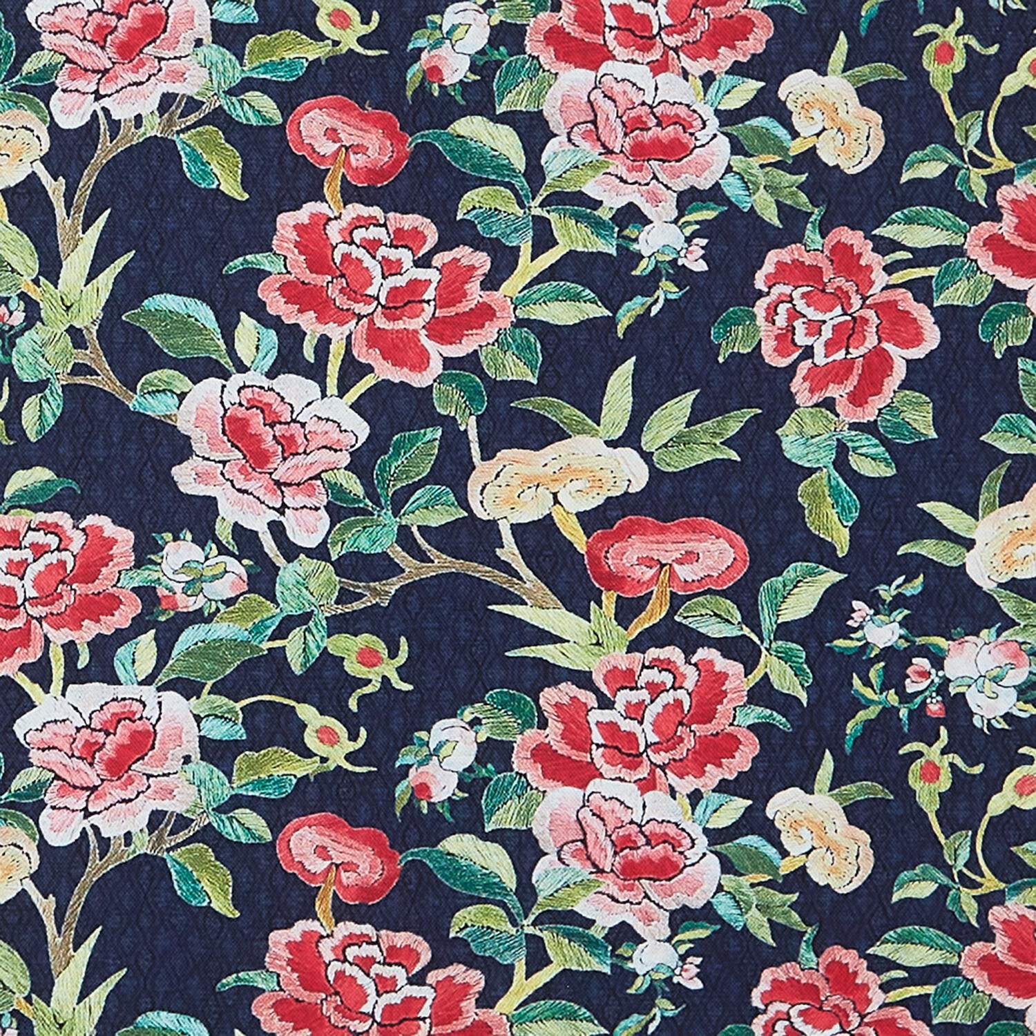 Silk Road - Camellia Blossom Ink 2 Yard Cut - Image 2