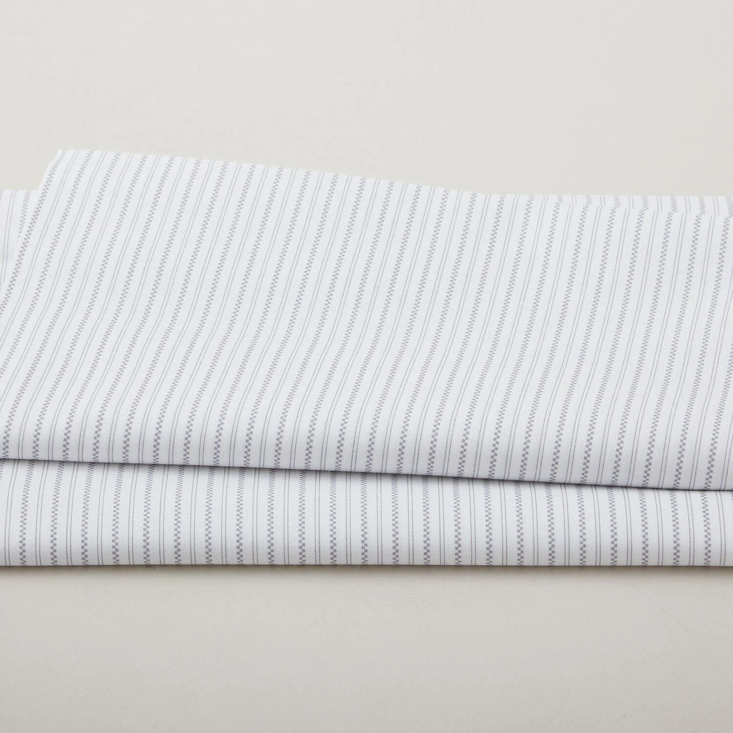 Simply Blessed - Shirting Stripe White/Grey 2 Yard Cut