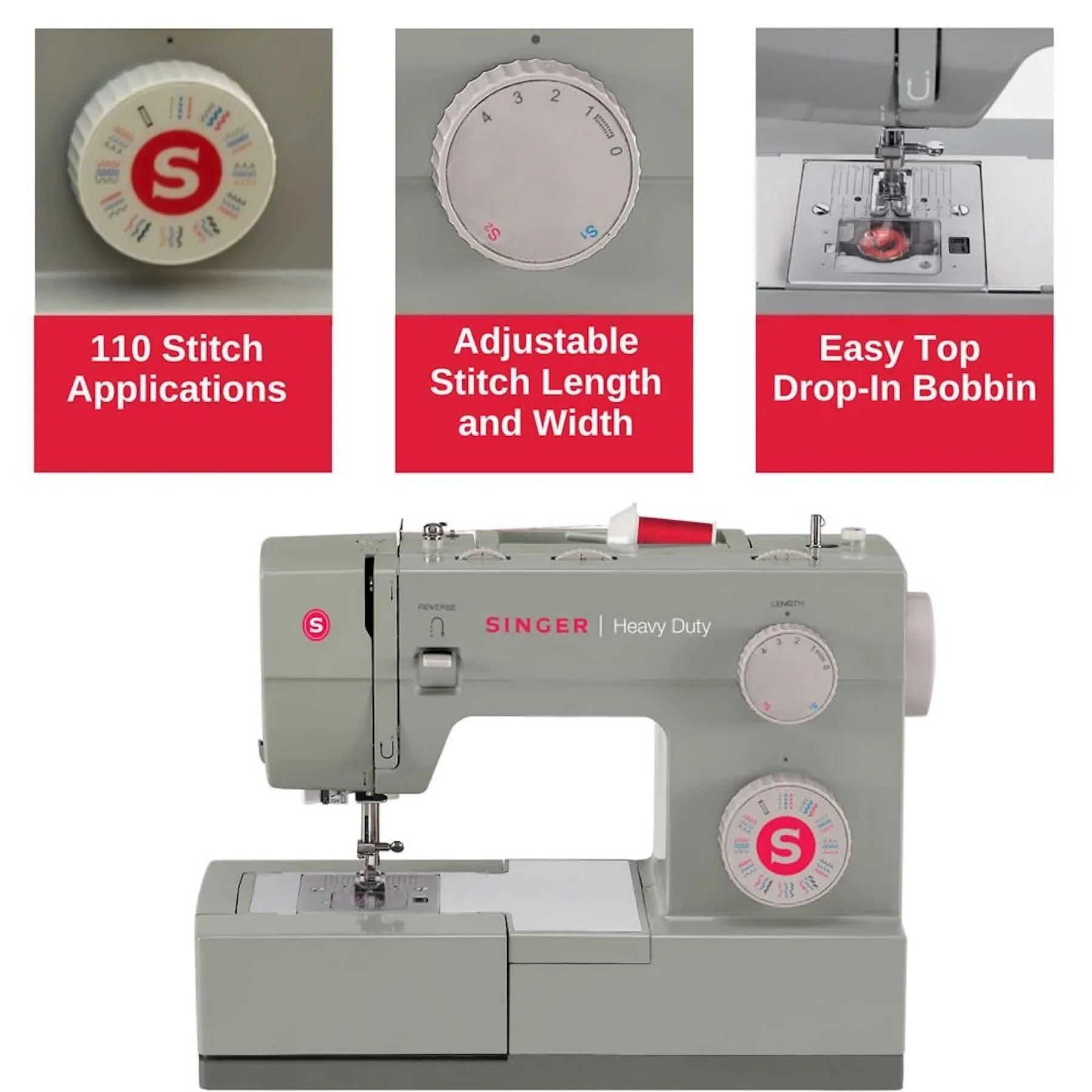 SINGER® Heavy Duty 4452 Sewing Machine - Image 4