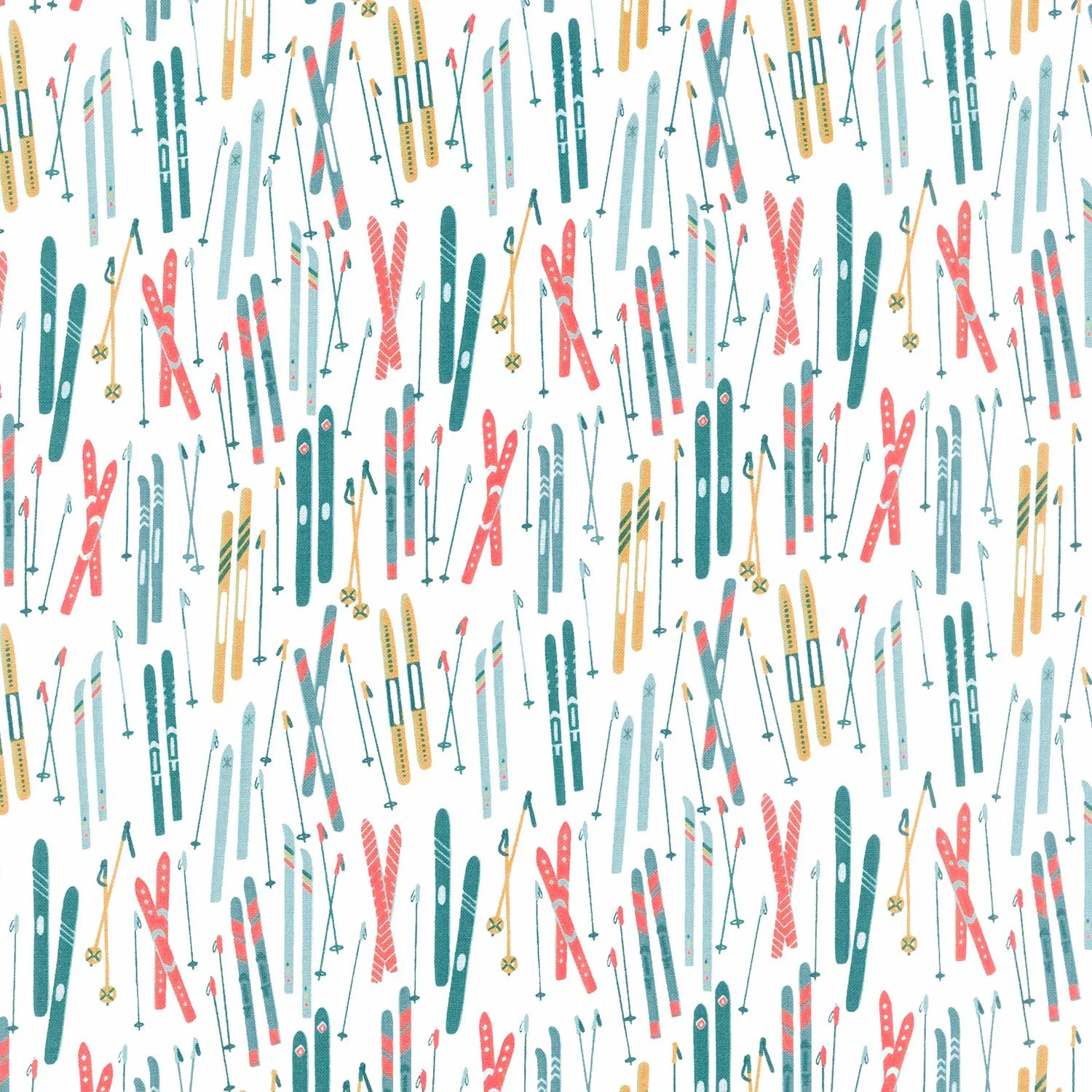 Ski Hill - Skis White Yardage