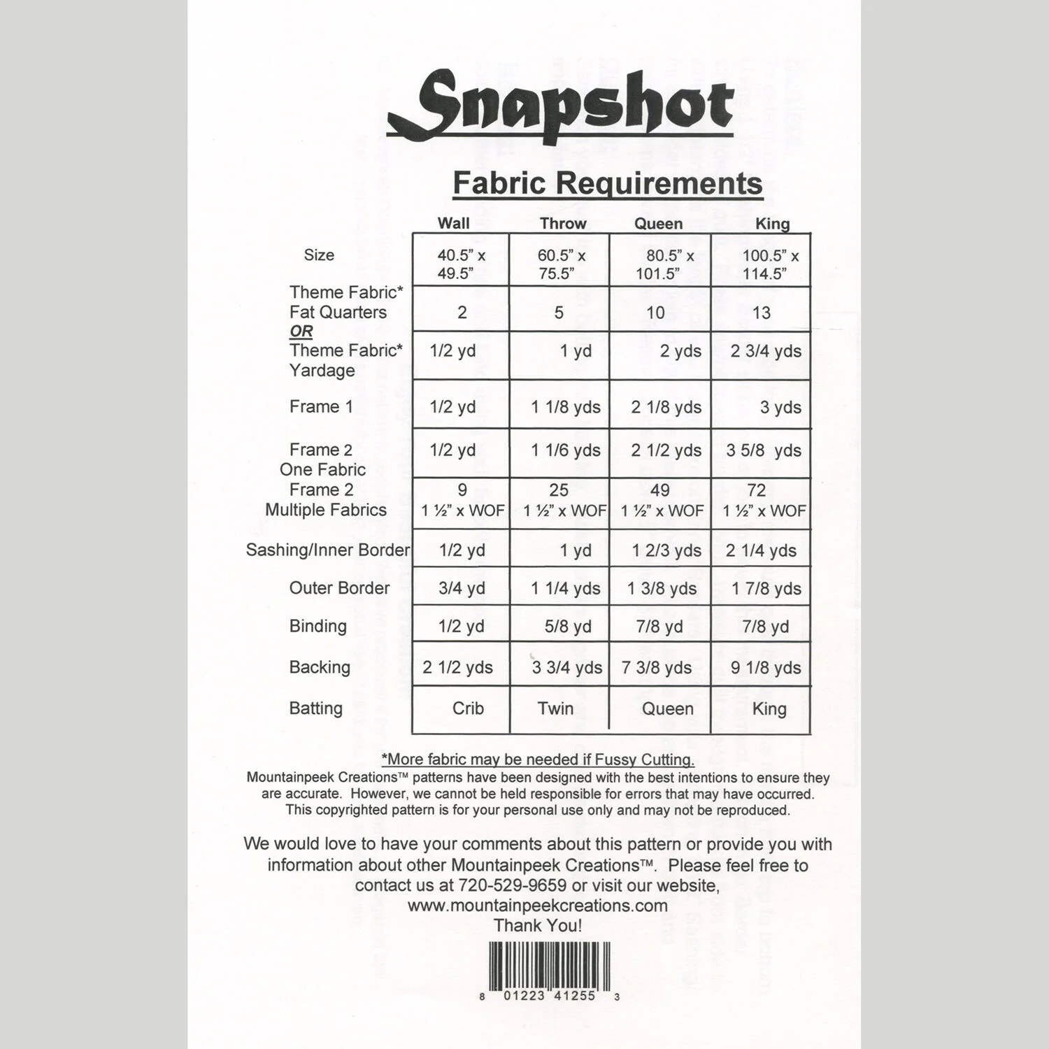 Snapshot Quilt Pattern - Image 2