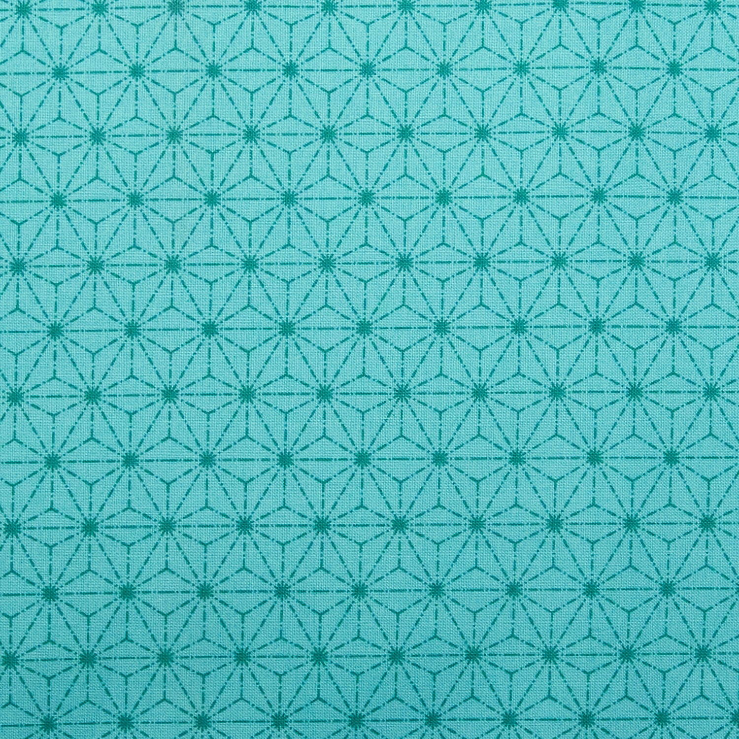 Snow Fall - Stitches Turquoise 2 Yard Cut - Image 2